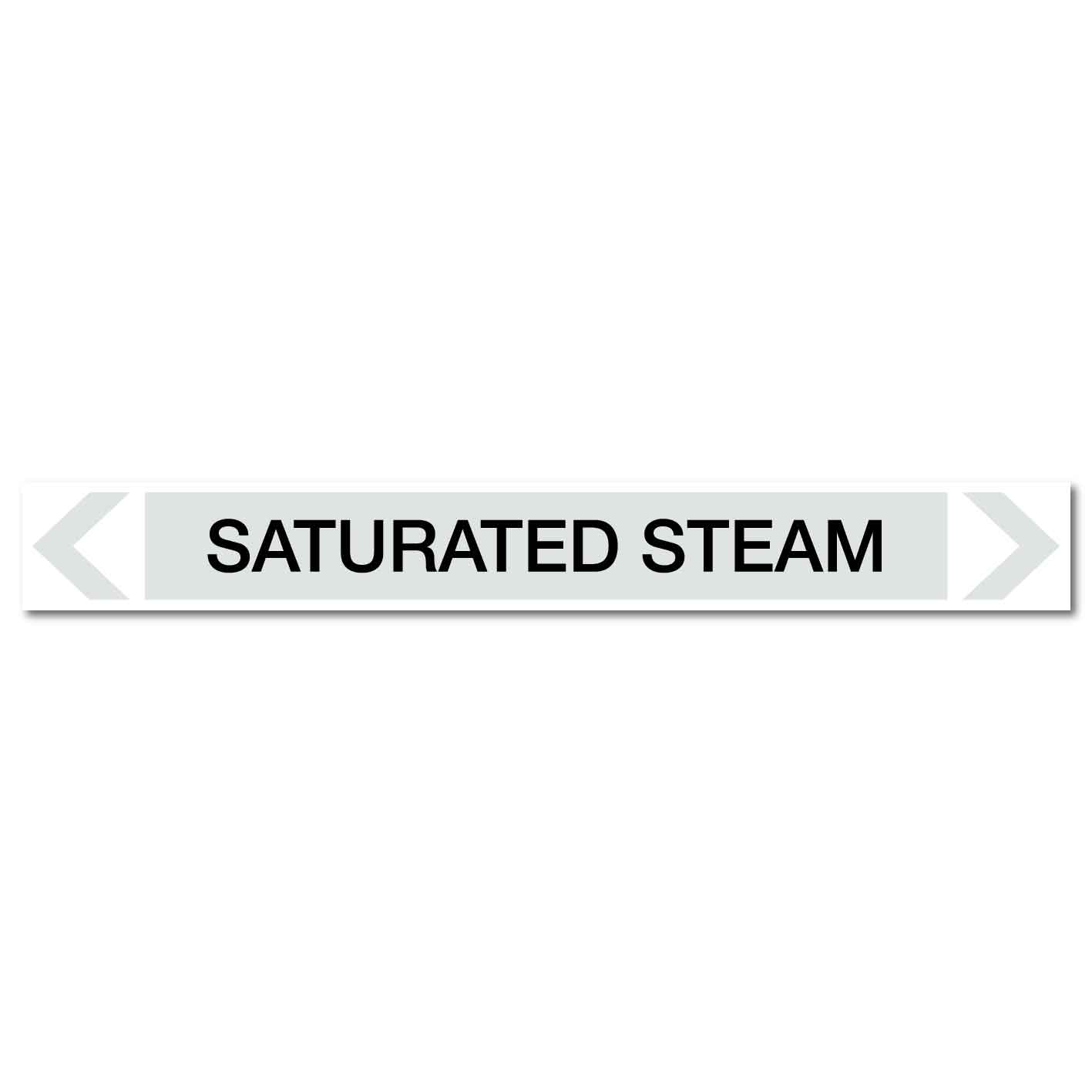 Steam - Saturated Steam - Pipe Marker Sticker - New Signs