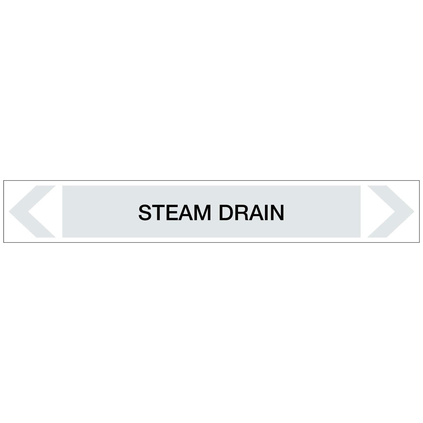 Steam - Steam Drain - Pipe Marker Sticker - New Signs