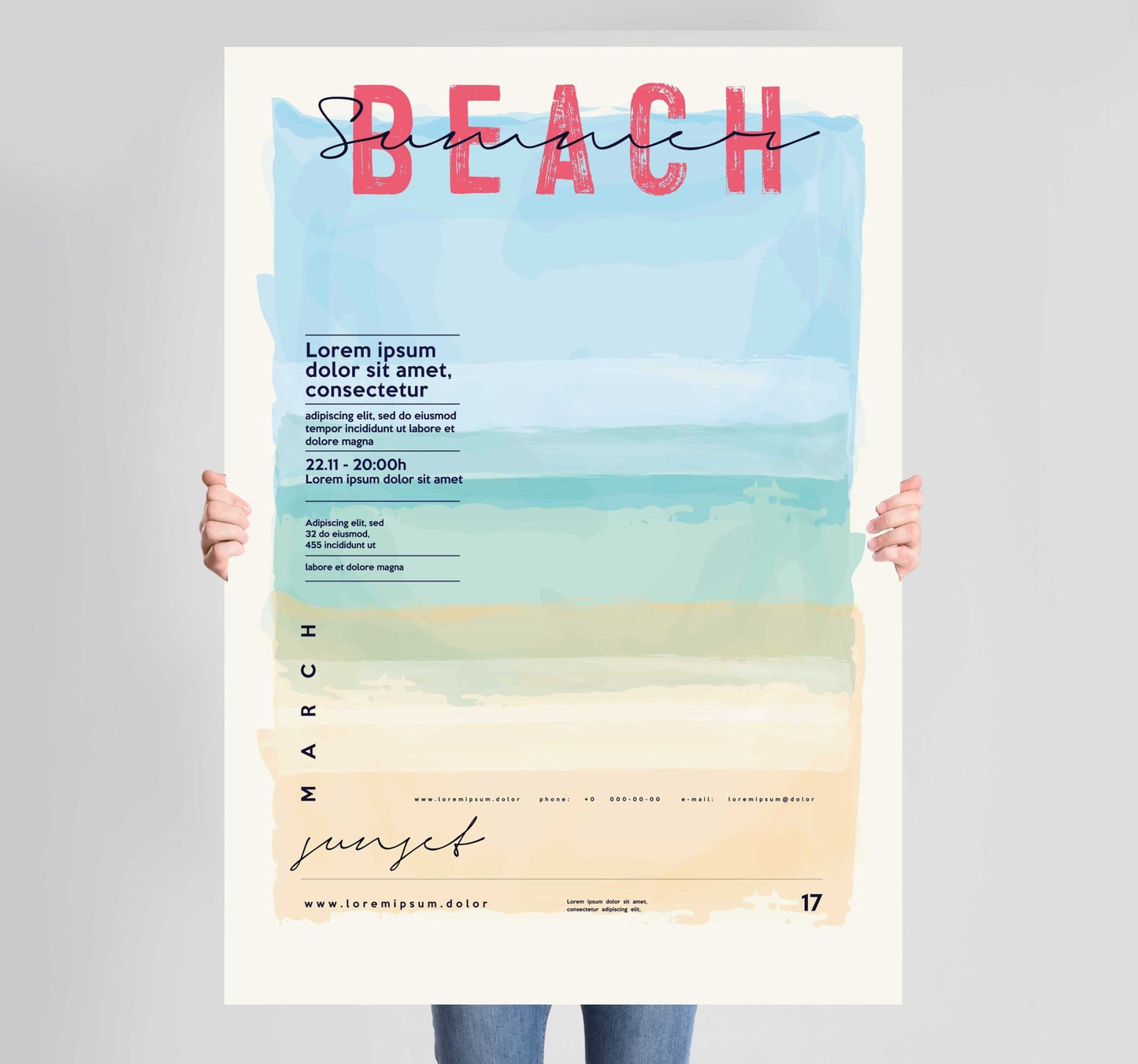 Summer Beach Poster Wall Art Prints - New Signs