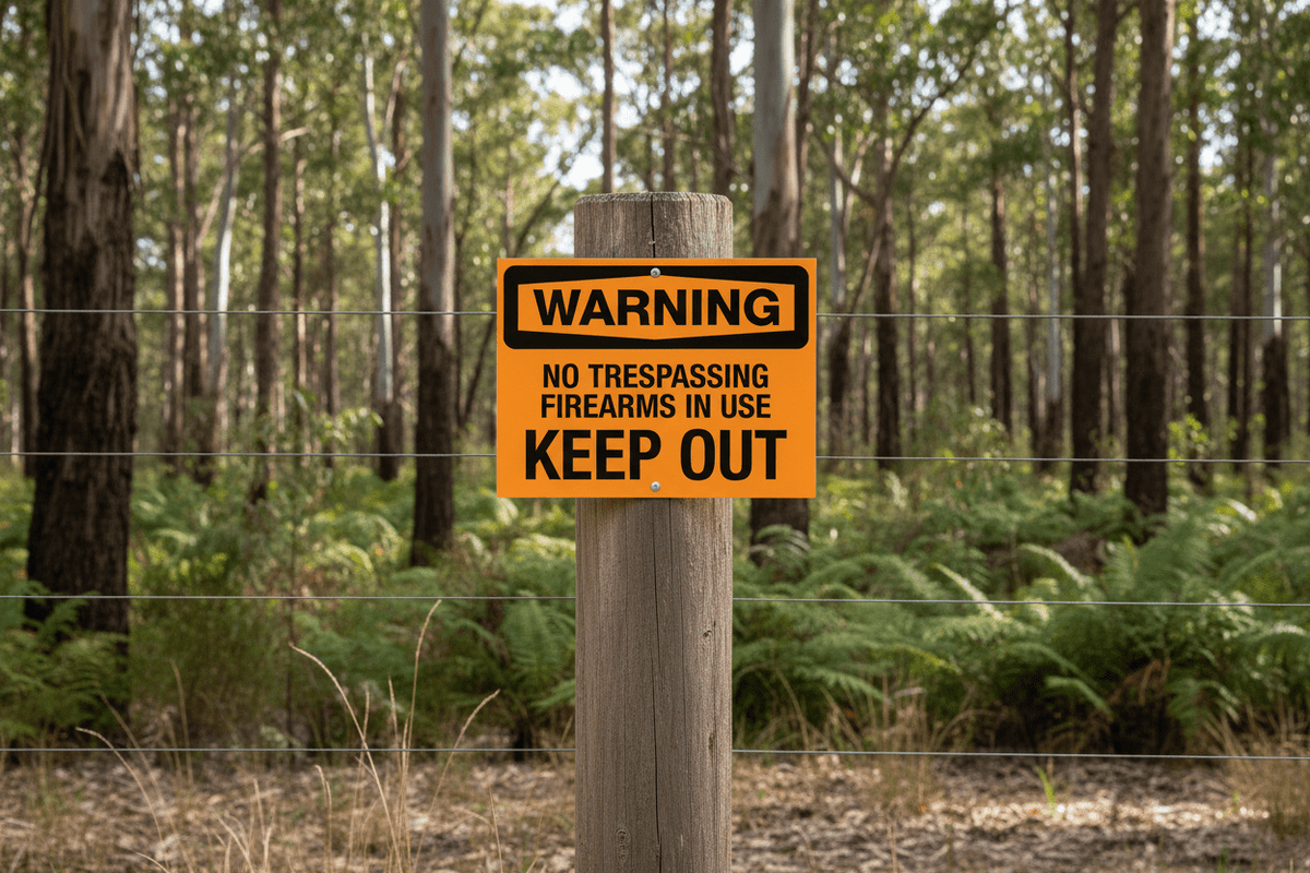 Warning No Trespassing Firearms In Use Keep Out Sign - New Signs