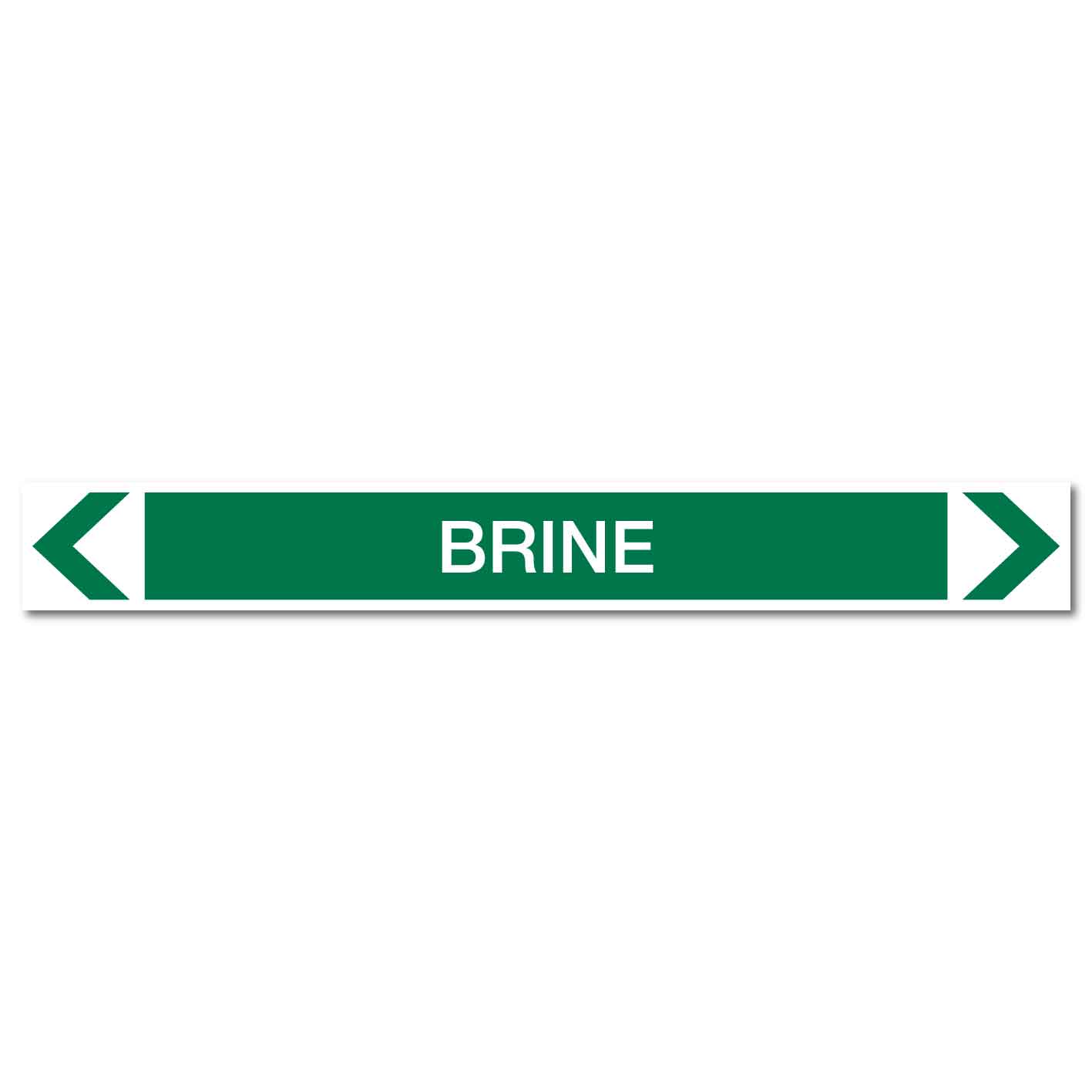 Water - Brine - Pipe Marker Sticker - New Signs