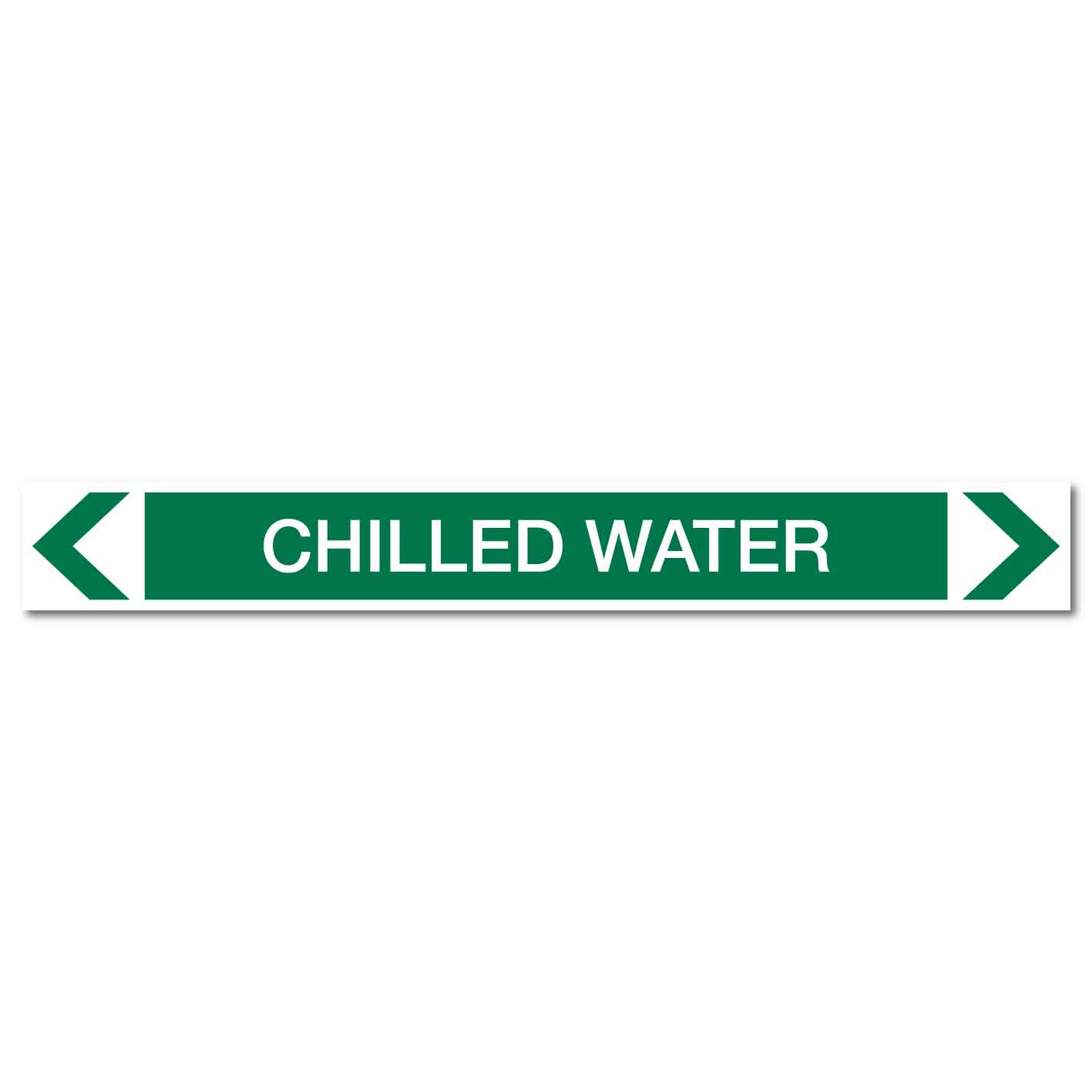 Water - Chilled Water - Pipe Marker Sticker - New Signs