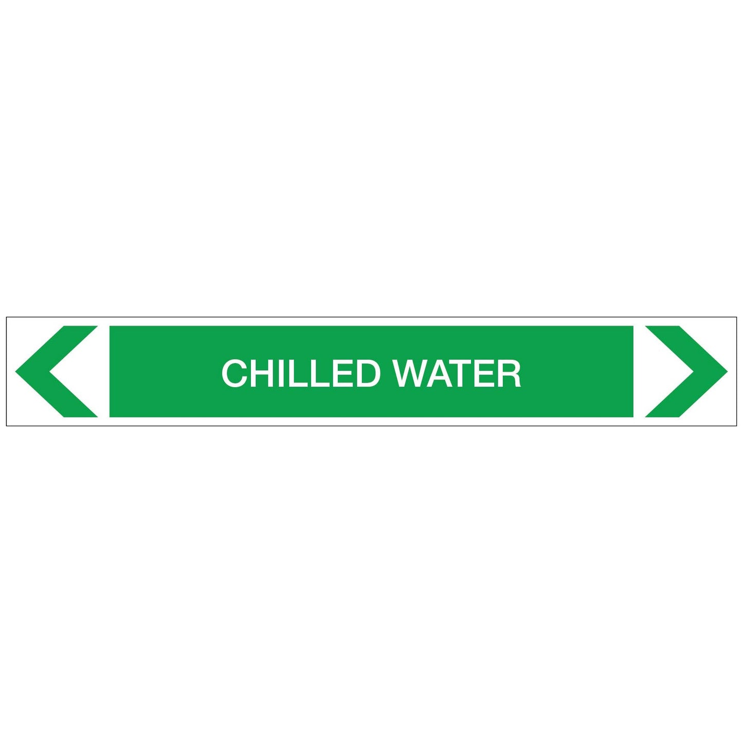 Water - Chilled Water - Pipe Marker Sticker - New Signs