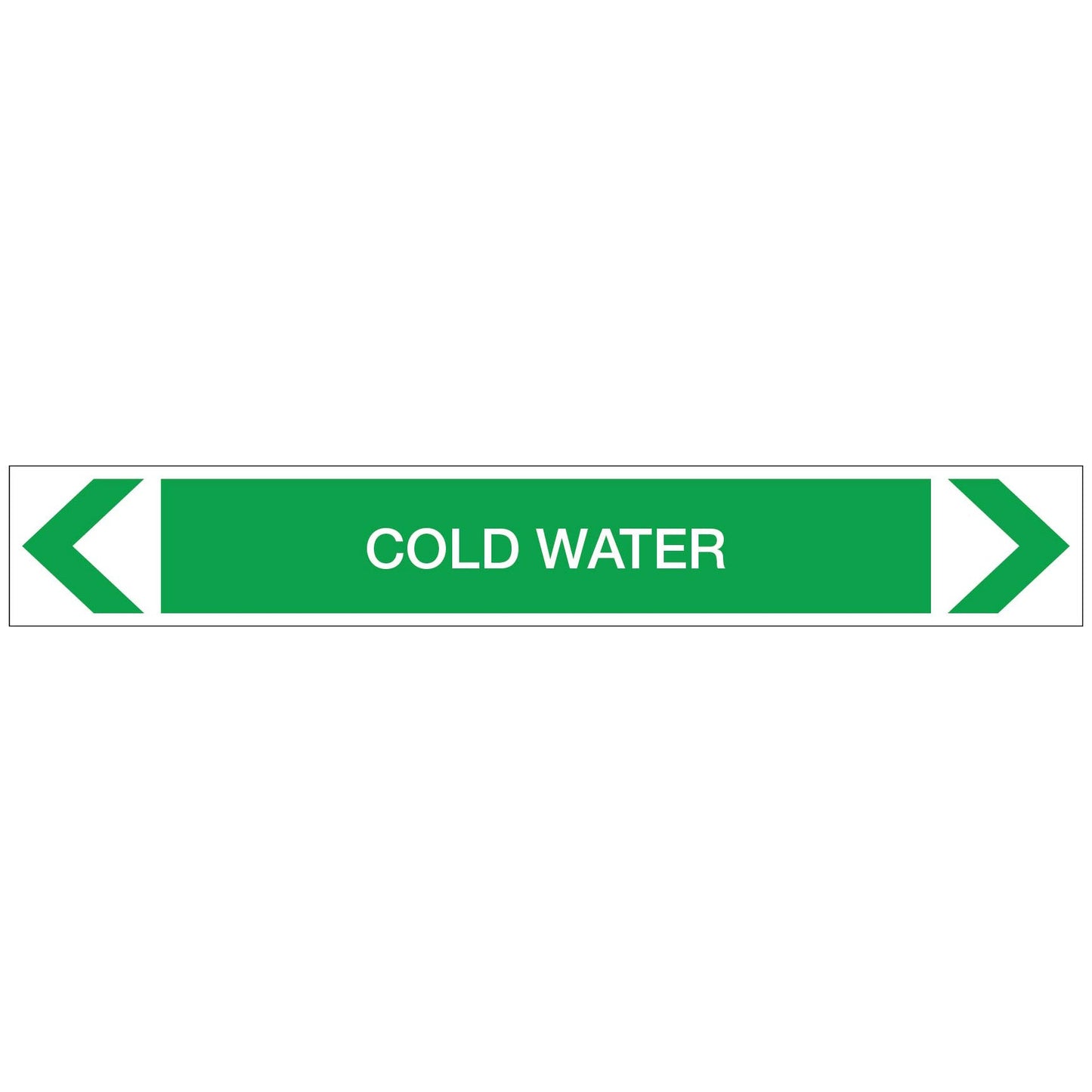 Water - Cold Water - Pipe Marker Sticker - New Signs