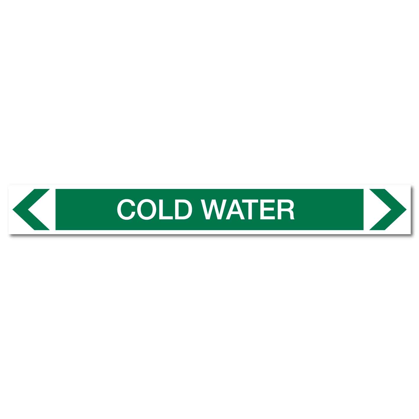 Water - Cold Water - Pipe Marker Sticker - New Signs