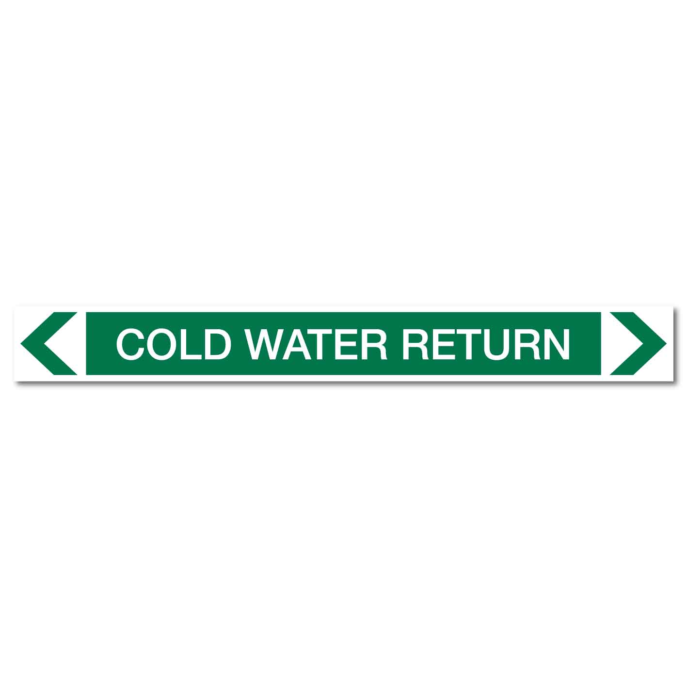 Water - Cold Water Return - Pipe Marker Sticker - New Signs