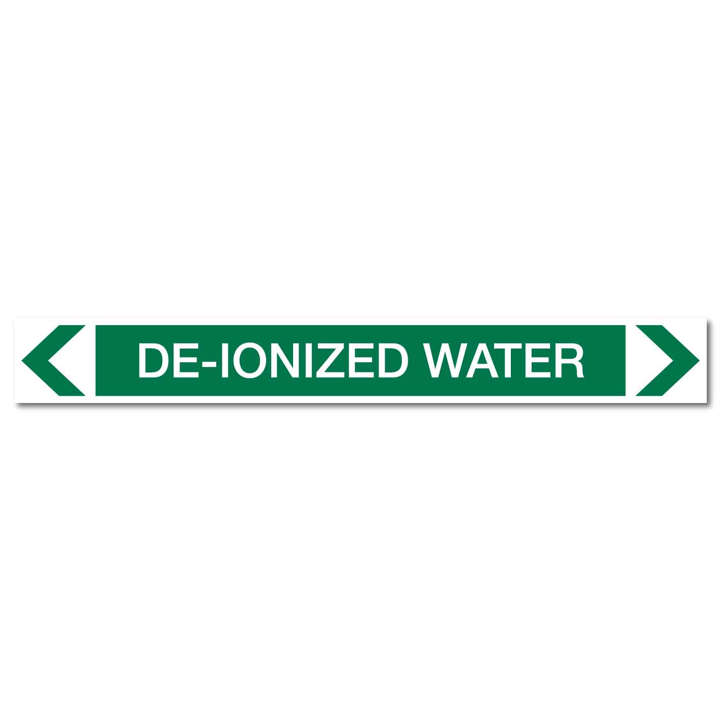 Water - De - Ionized Water - Pipe Marker Sticker - New Signs