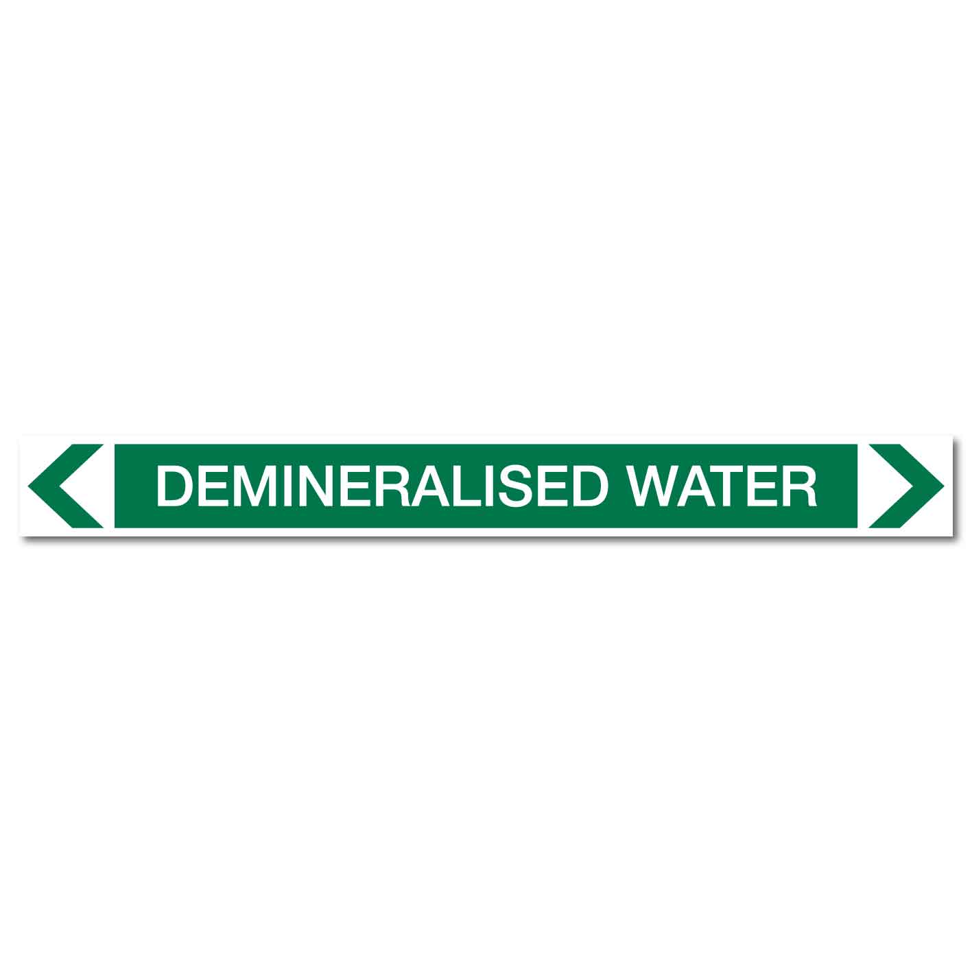 Water - Demineralised Water - Pipe Marker Sticker - New Signs