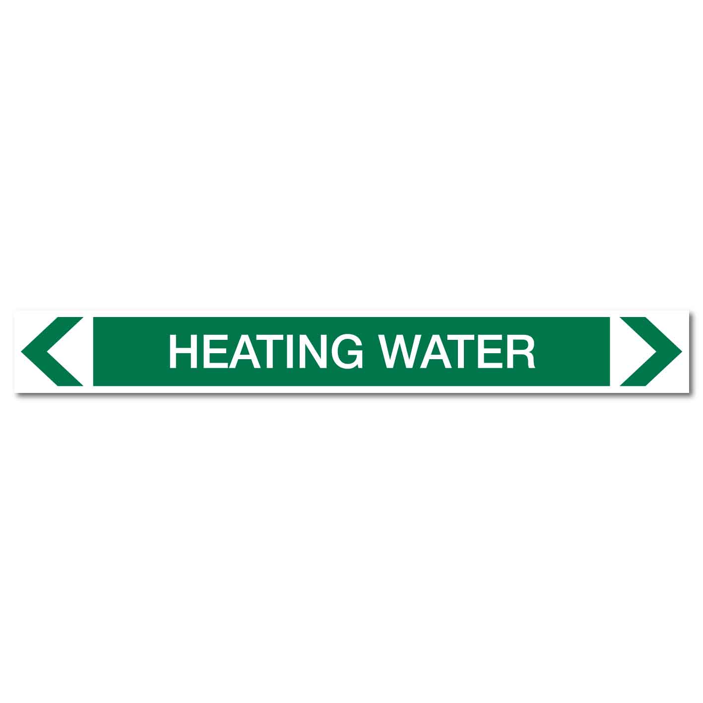 Water - Heating Water - Pipe Marker Sticker - New Signs