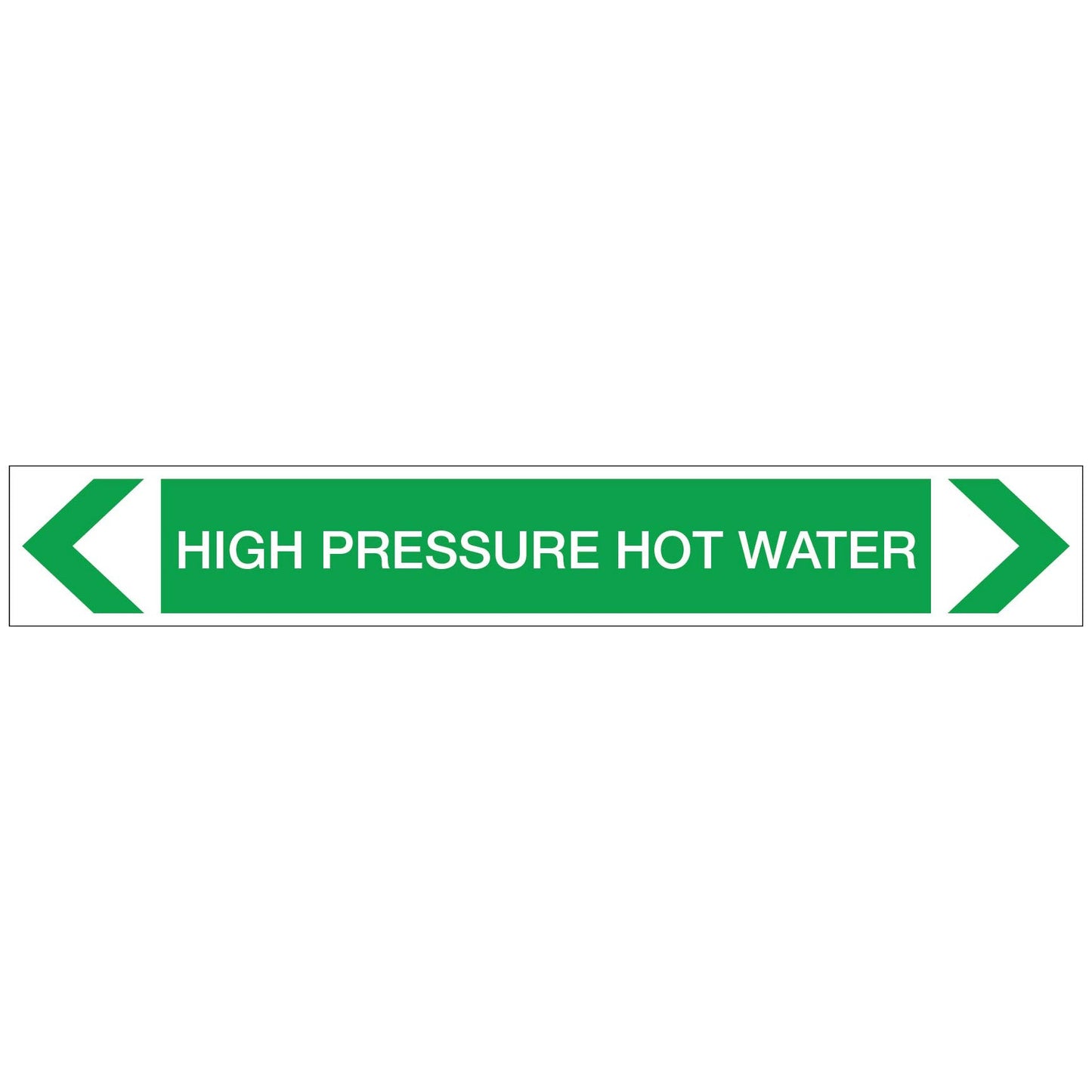 Water - High Pressure Hot Water - Pipe Marker Sticker - New Signs