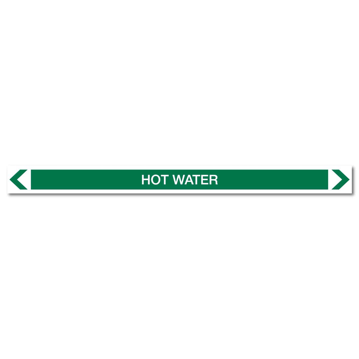 Water - Hot Water - Pipe Marker Sticker - New Signs