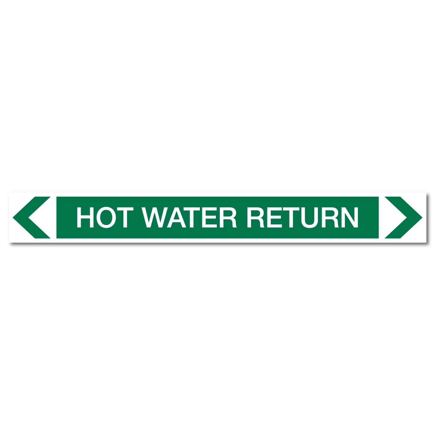 Water - Hot Water Return - Pipe Marker Sticker - New Signs