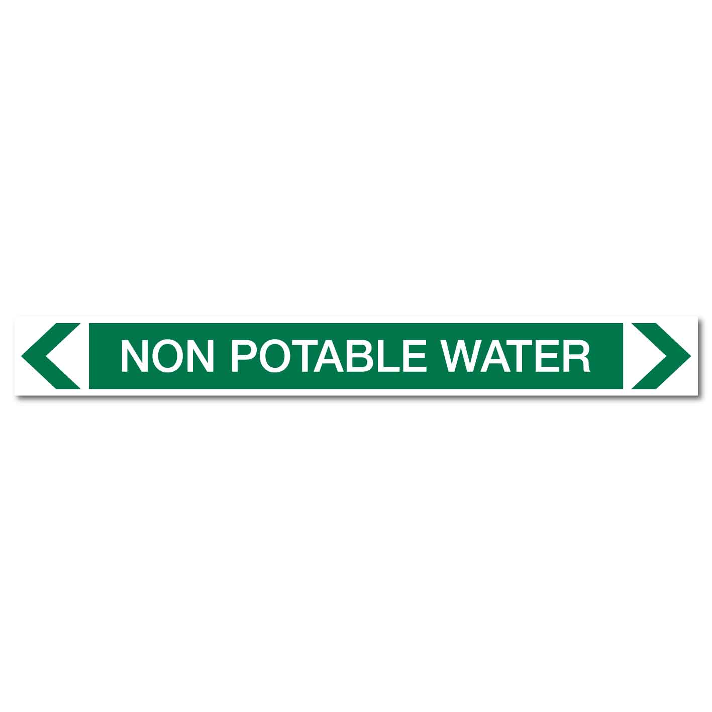 Water - Non Potable Water - Pipe Marker Sticker - New Signs