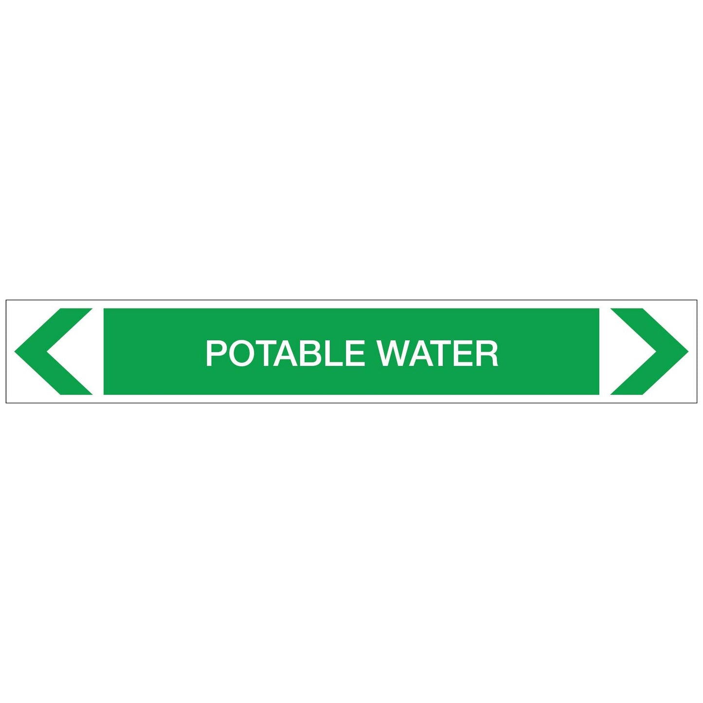 Water - Potable Water - Pipe Marker Sticker - New Signs