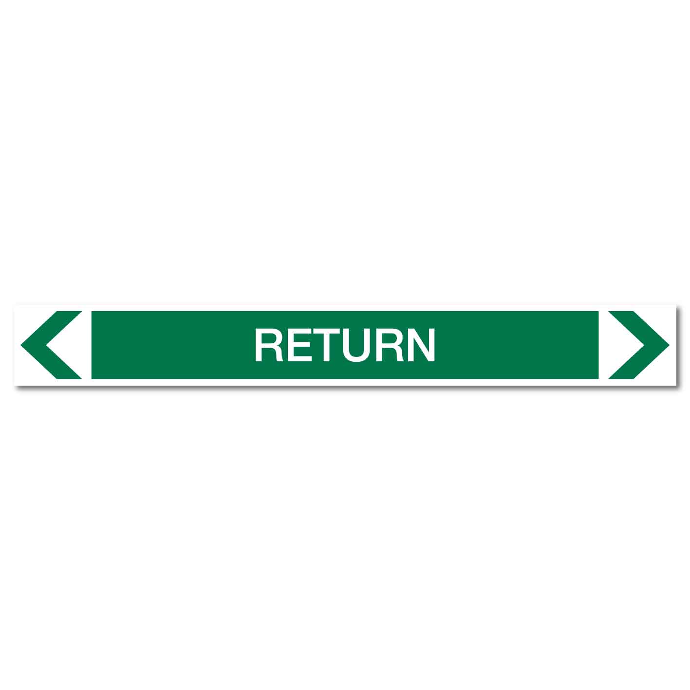 Water - Return - Pipe Marker Sticker - New Signs
