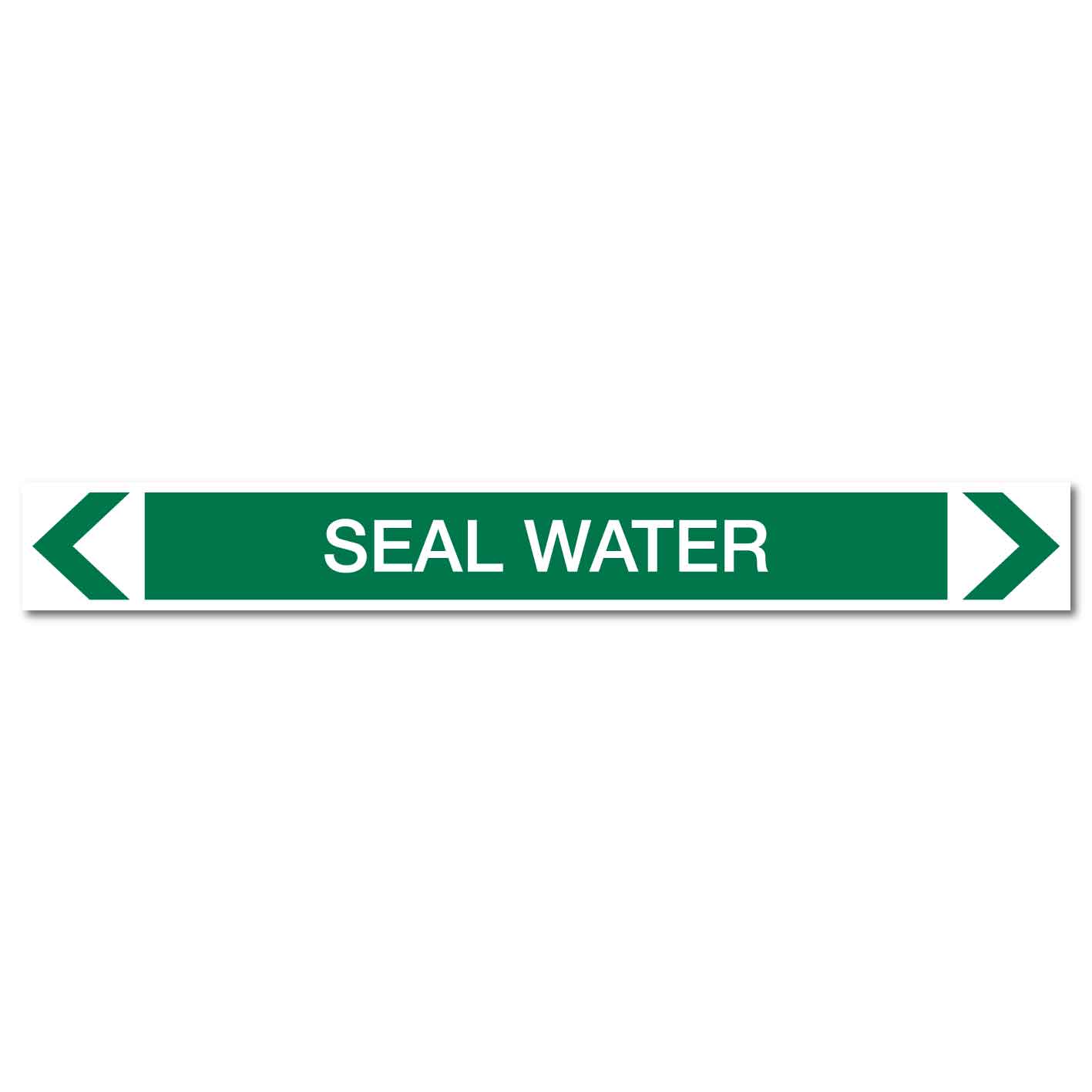 Water - Seal Water - Pipe Marker Sticker - New Signs