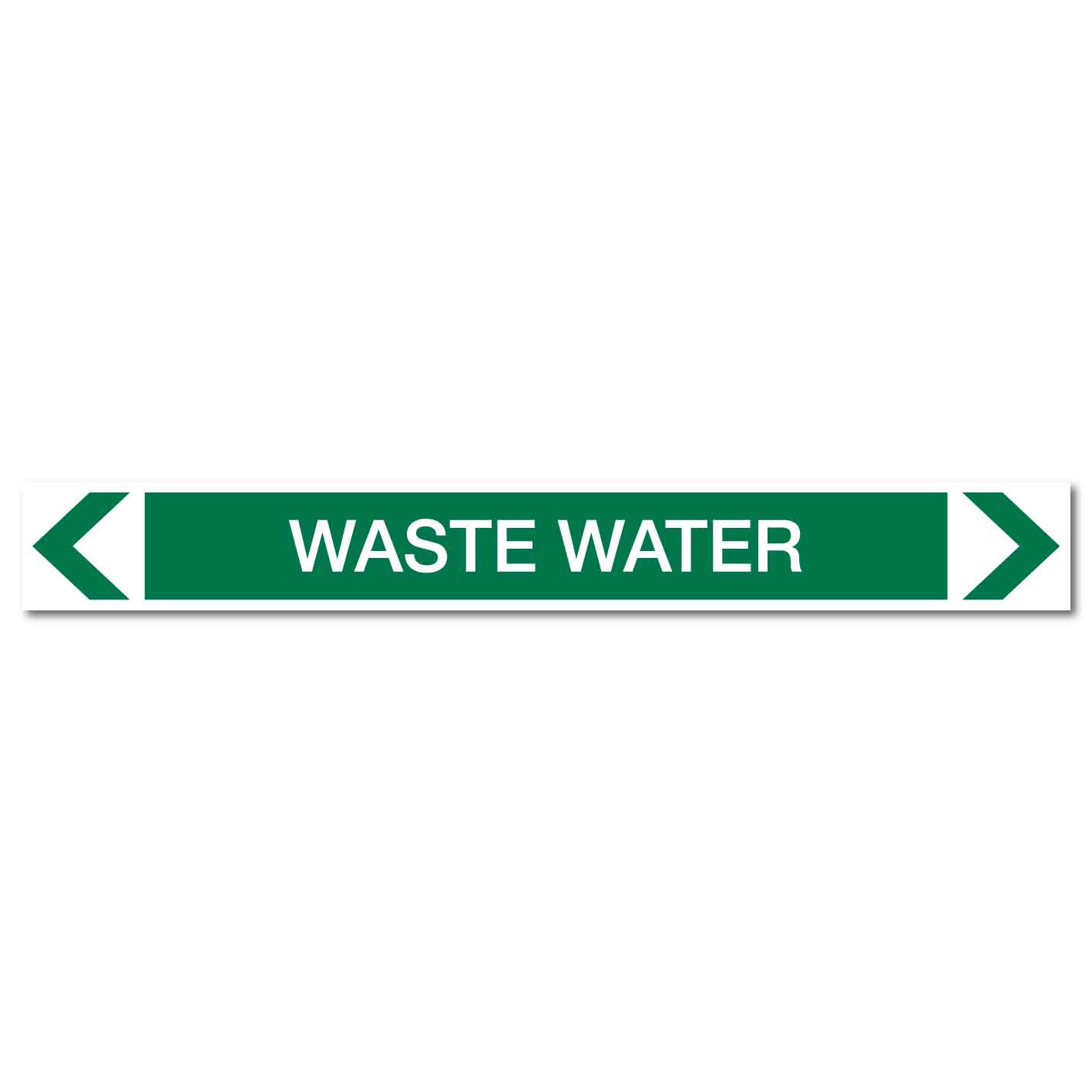 Water - Waste Water - Pipe Marker Sticker - New Signs