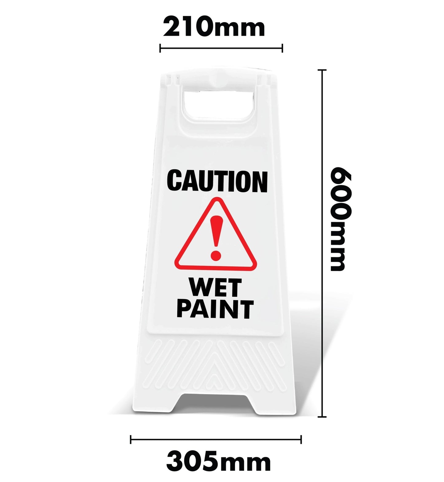 White A - Frame - Caution Wet Paint - New Signs