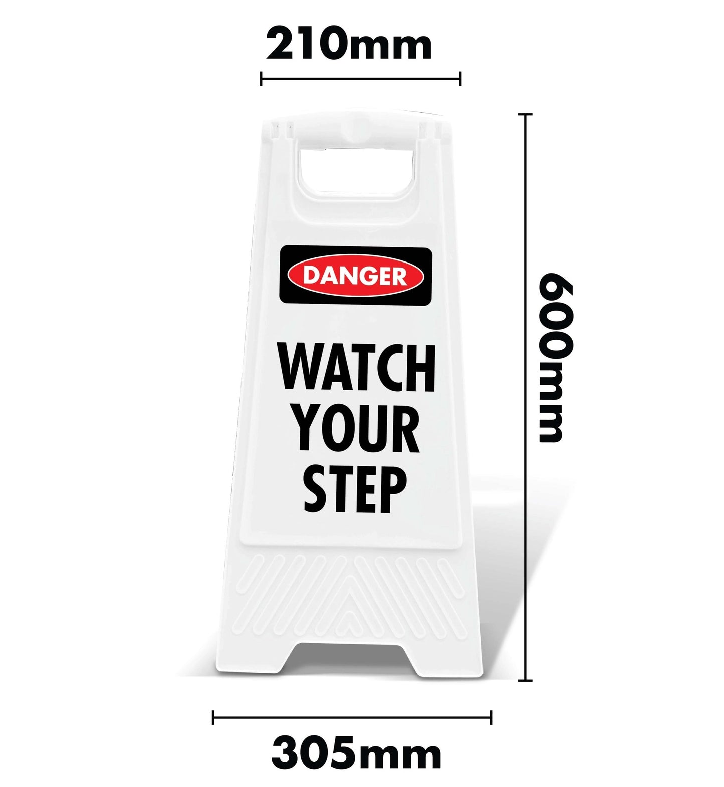 White A - Frame - Danger Watch Your Step - New Signs