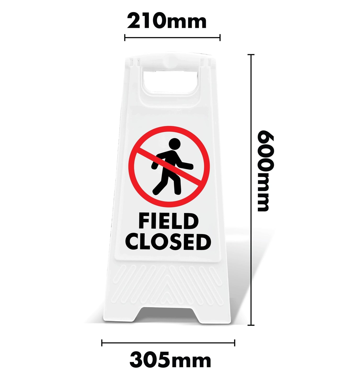 White A - Frame - Field Closed - New Signs