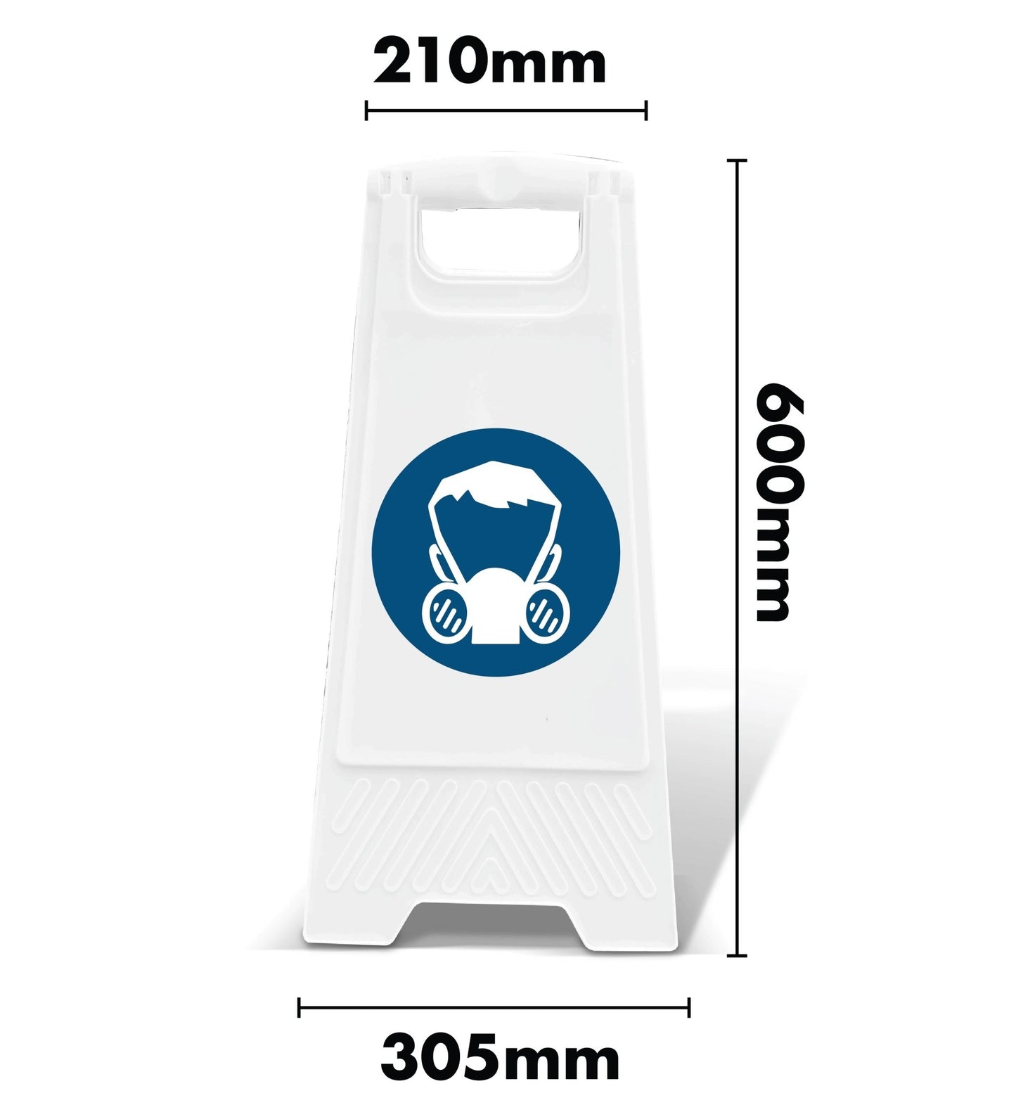 White A - Frame - Half Face Mask - New Signs