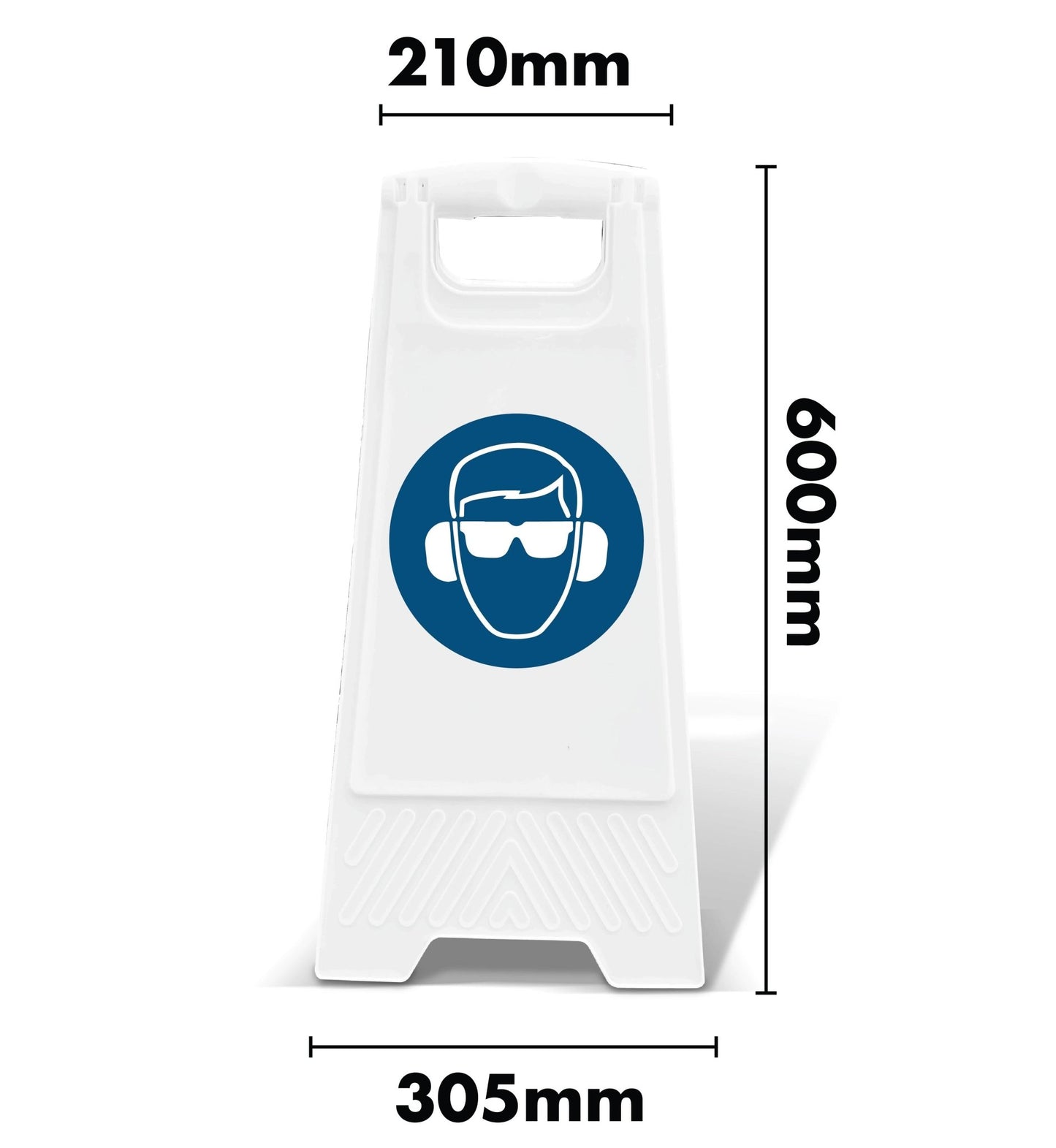 White A - Frame - Hearing & Eye Protection - New Signs