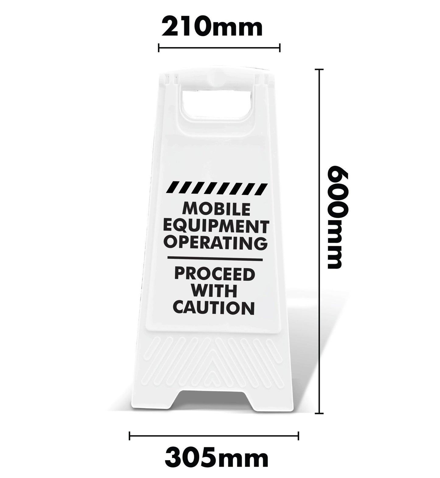 White A - Frame - Mobile Equipment Operating - New Signs