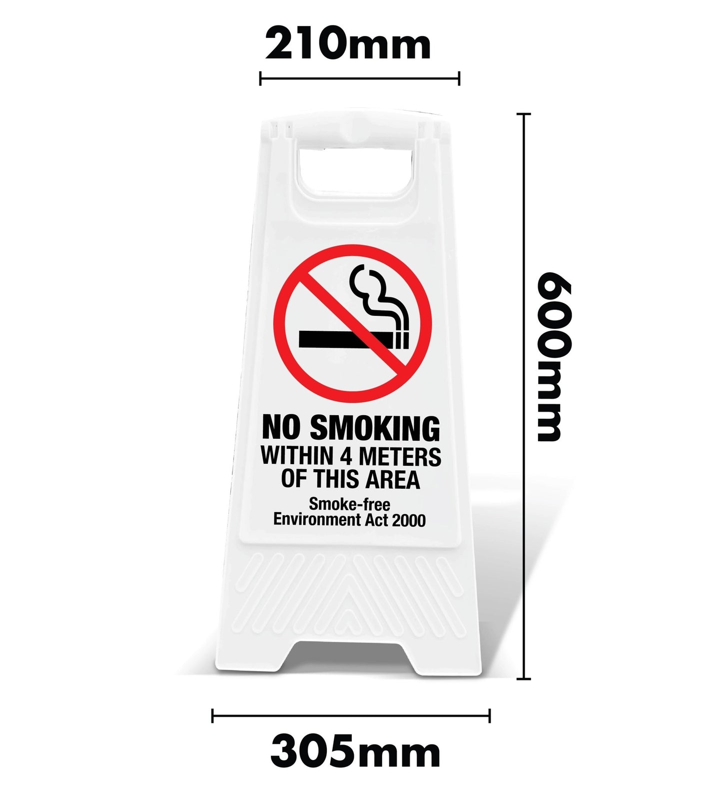 White A - Frame - No Smoking Within 4 Meters Of This Area - New Signs