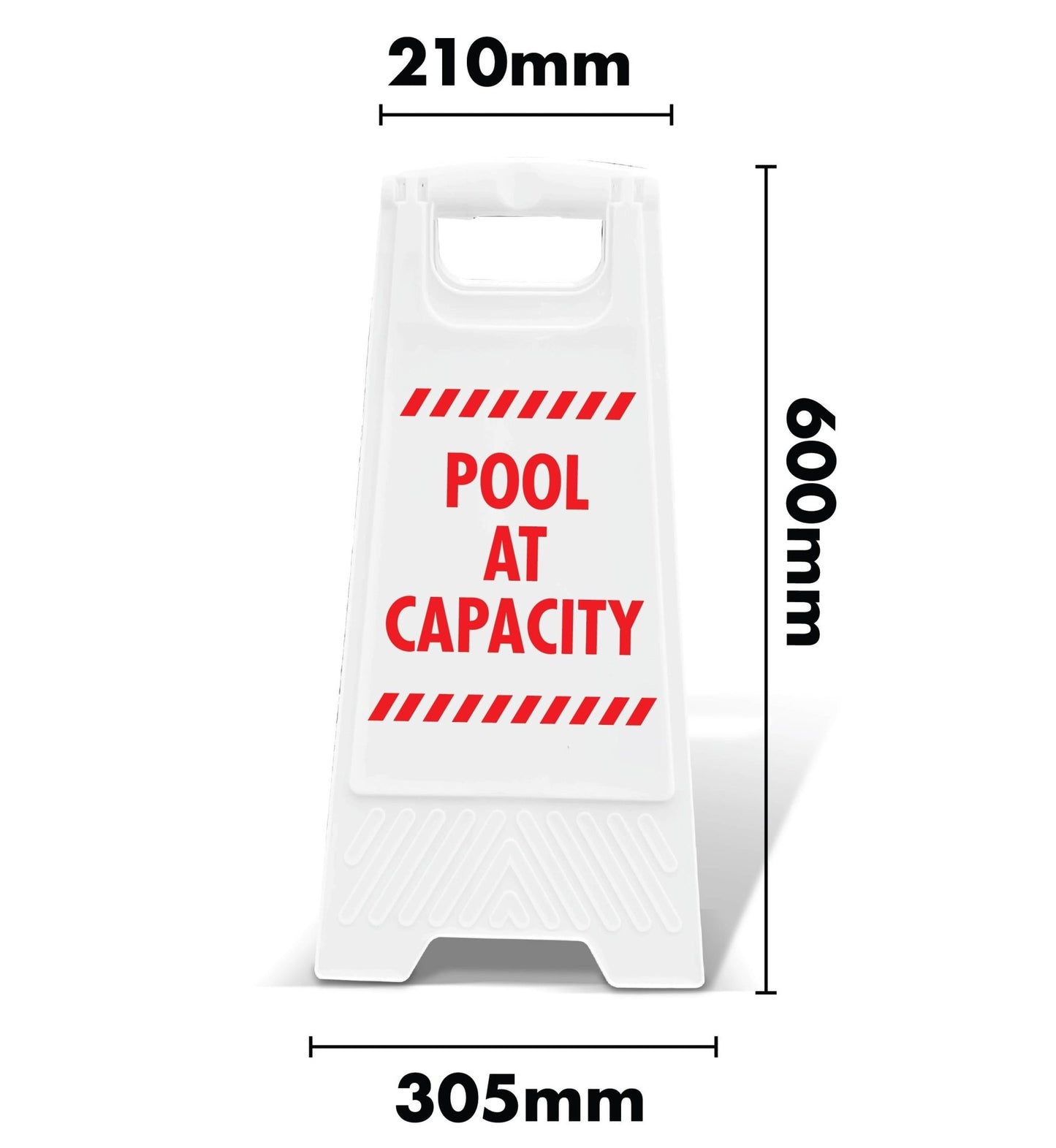White A - Frame - Pool At Capacity - New Signs