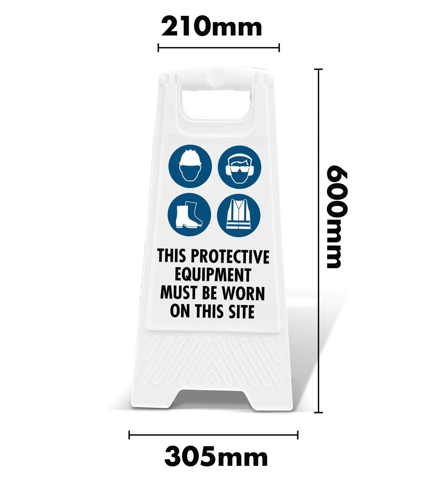 White A - Frame - PPE Must be Worn 3 - New Signs
