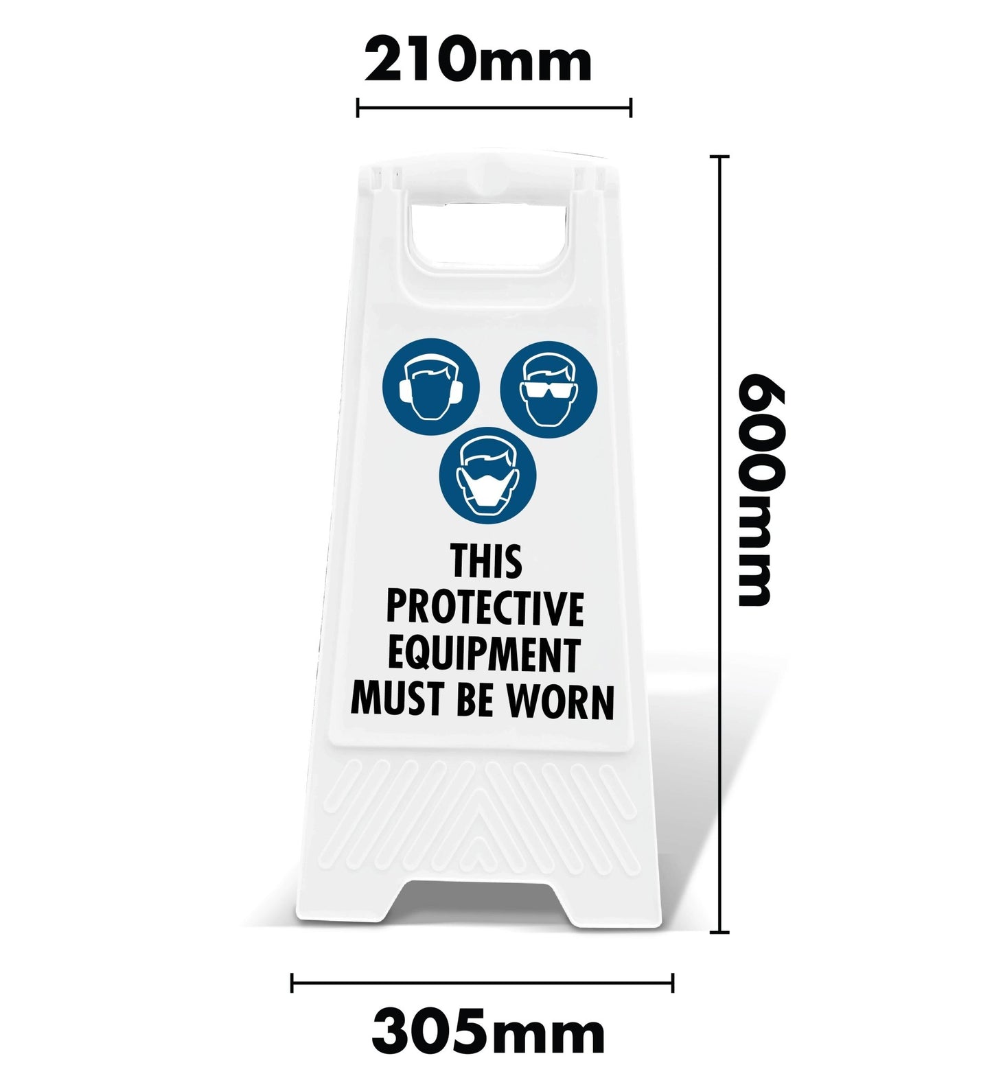 White A - Frame - PPE Must Be Worn 7 - New Signs