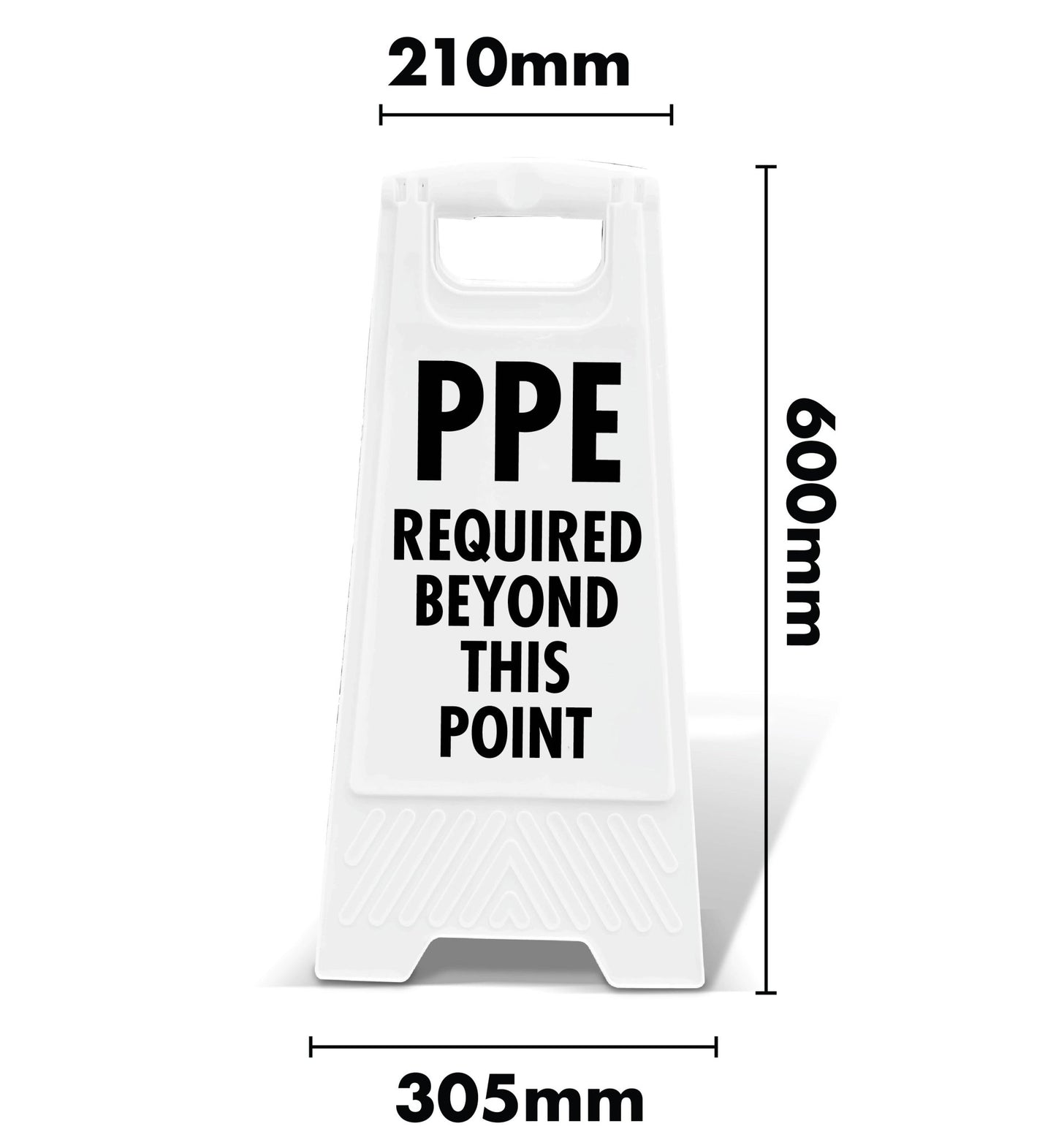 White A - Frame - PPE Required Beyond This Point - New Signs