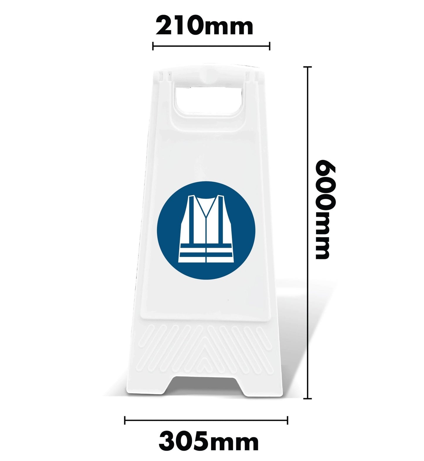White A - Frame - Safety Vest - New Signs