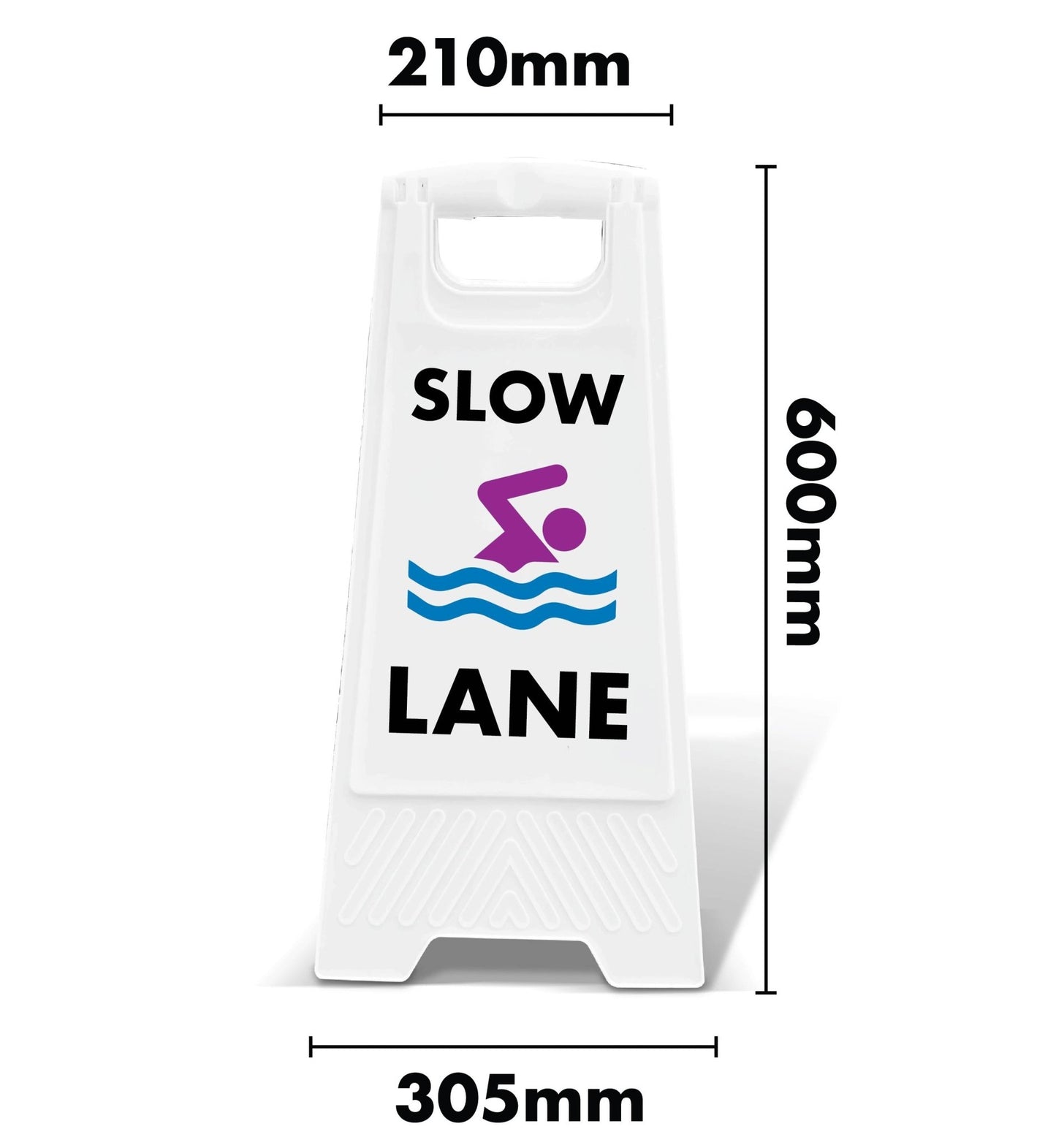 White A - Frame - Slow Lane - New Signs