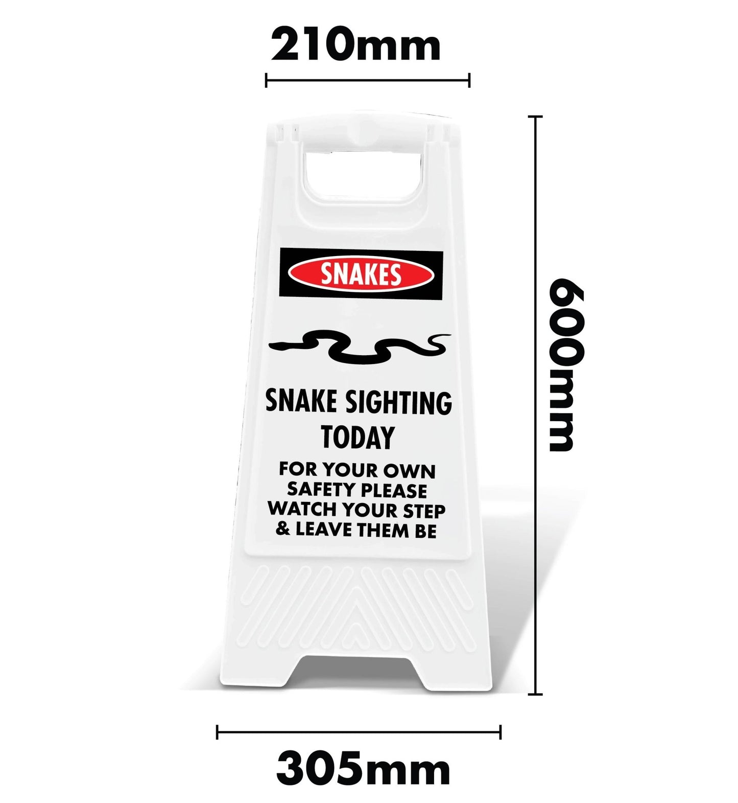 White A - Frame - Snakes Sighting Today - New Signs