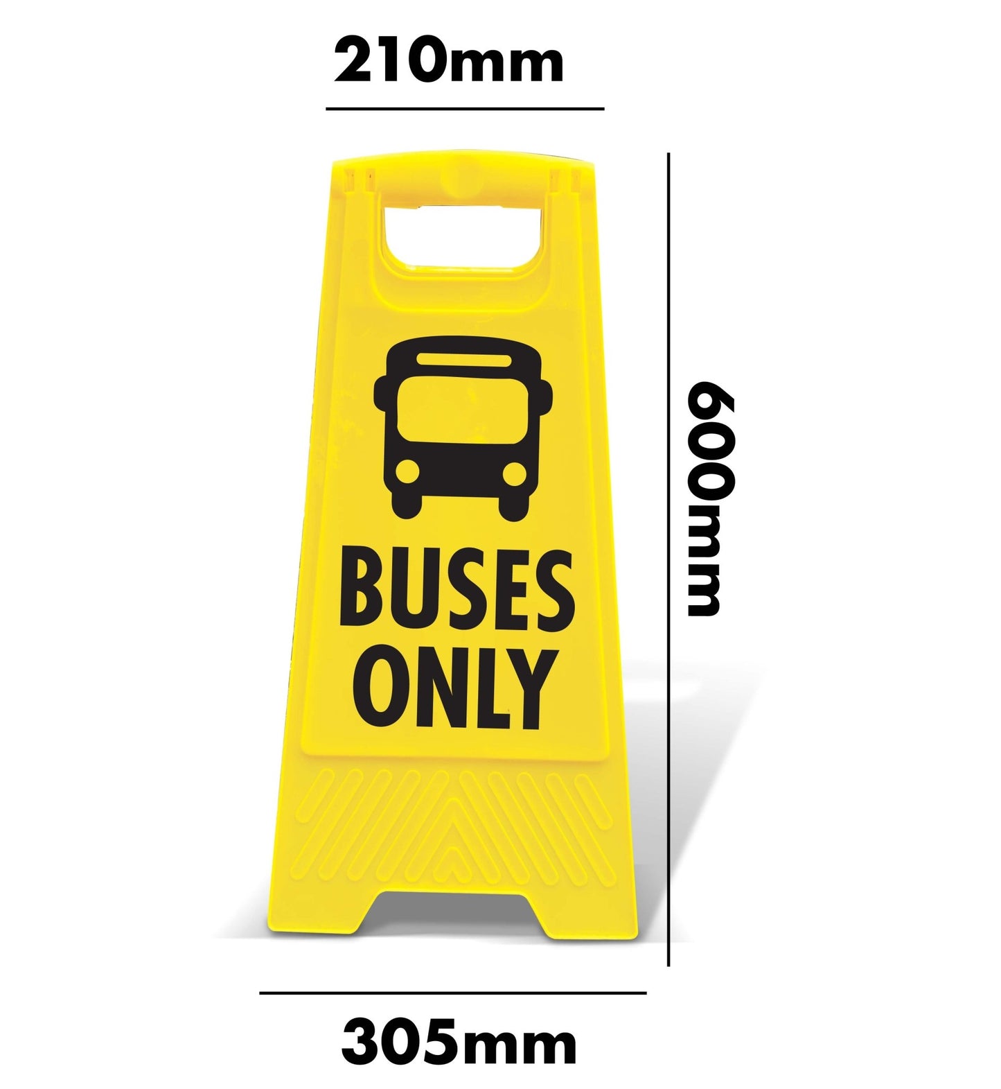 Yellow A - Frame - Buses Only - New Signs