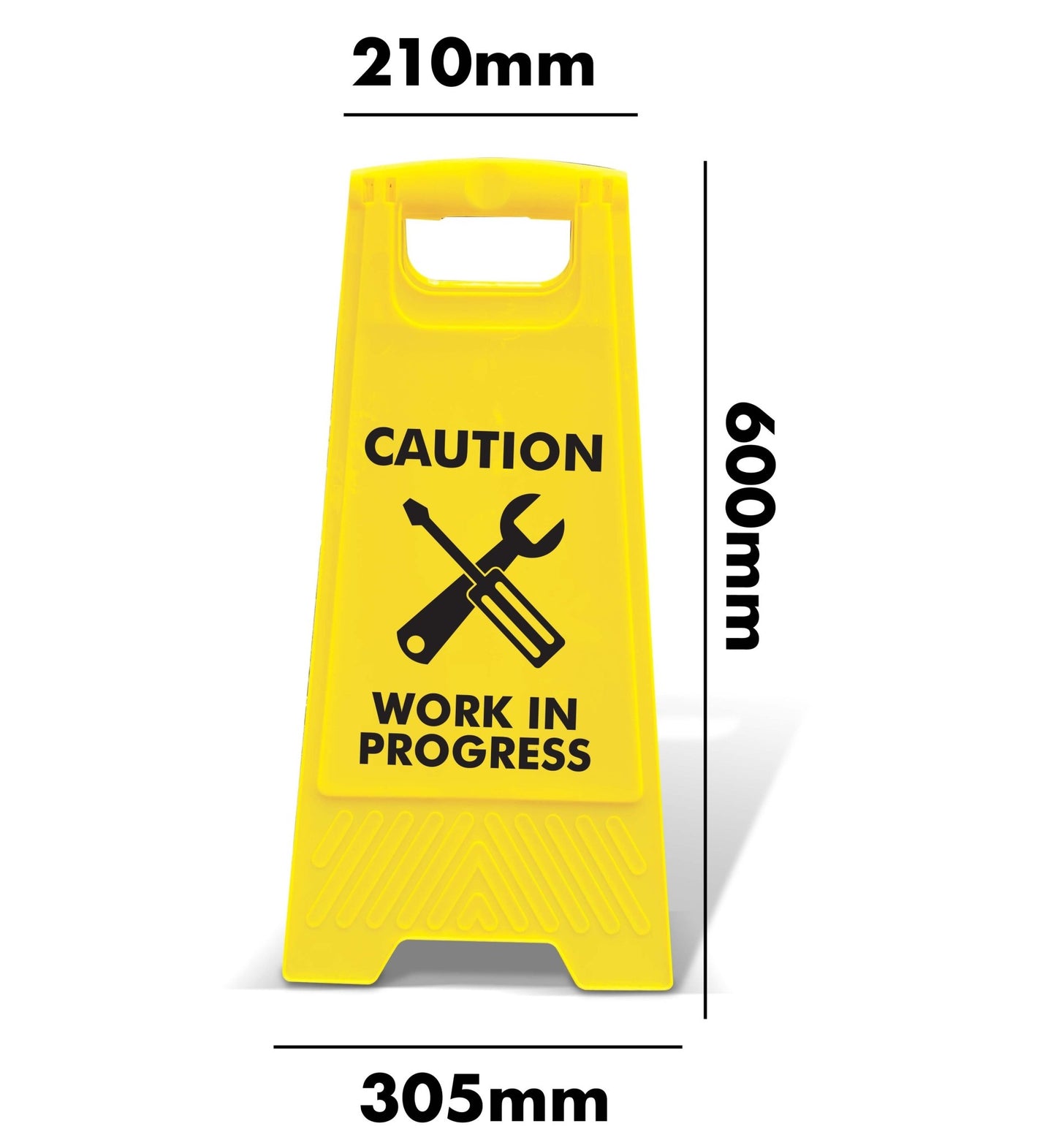 Yellow A - Frame - Caution Work In Progress - New Signs