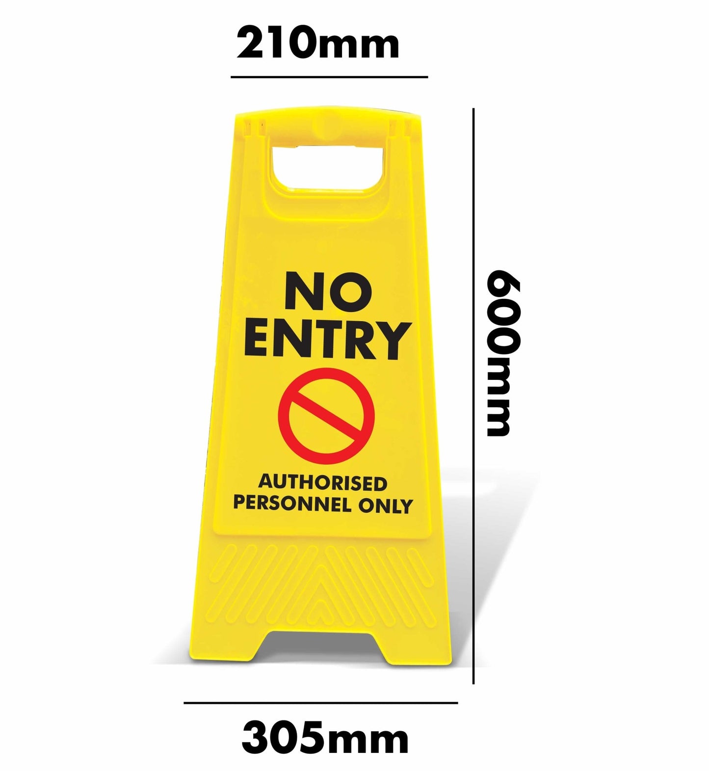 Yellow A - Frame - No Entry Authorised Personnel Only - New Signs