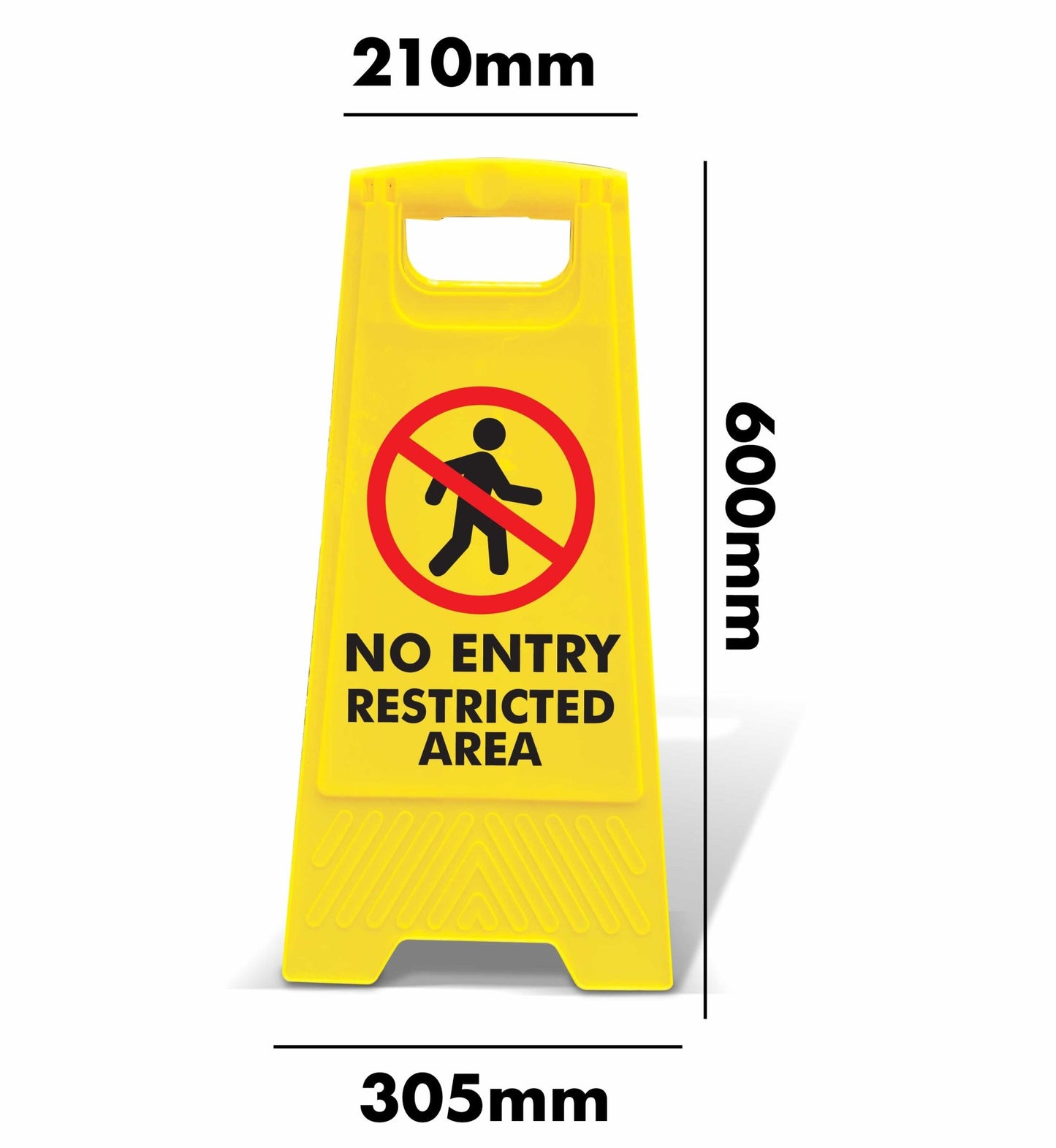 Yellow A - Frame - No Entry Restricted Area - New Signs