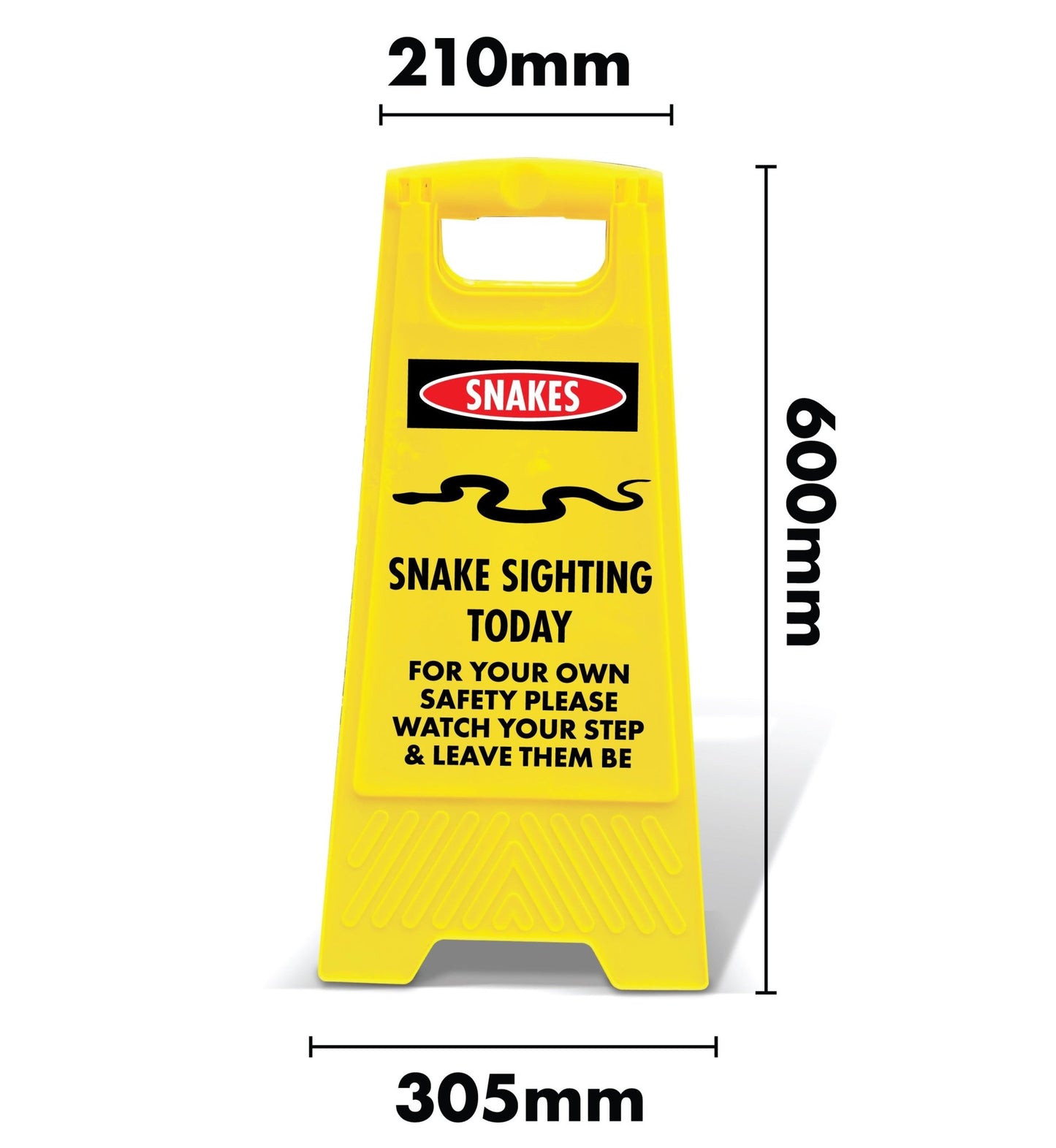 Yellow A - Frame - Snakes Sighting Today - New Signs
