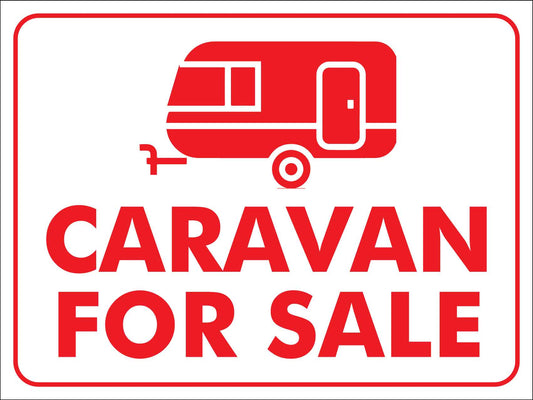 Caravan For Sale Sign