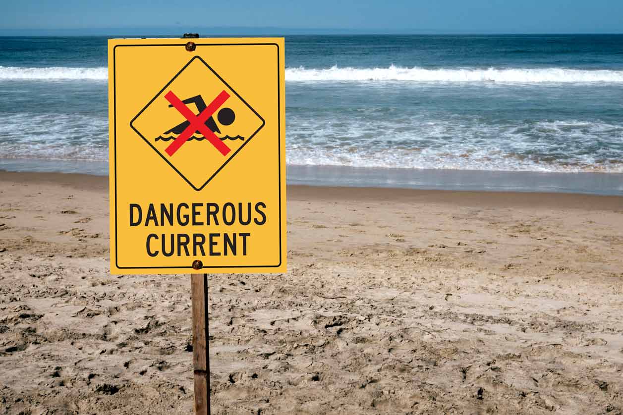 Caution Dangerous Current Sign