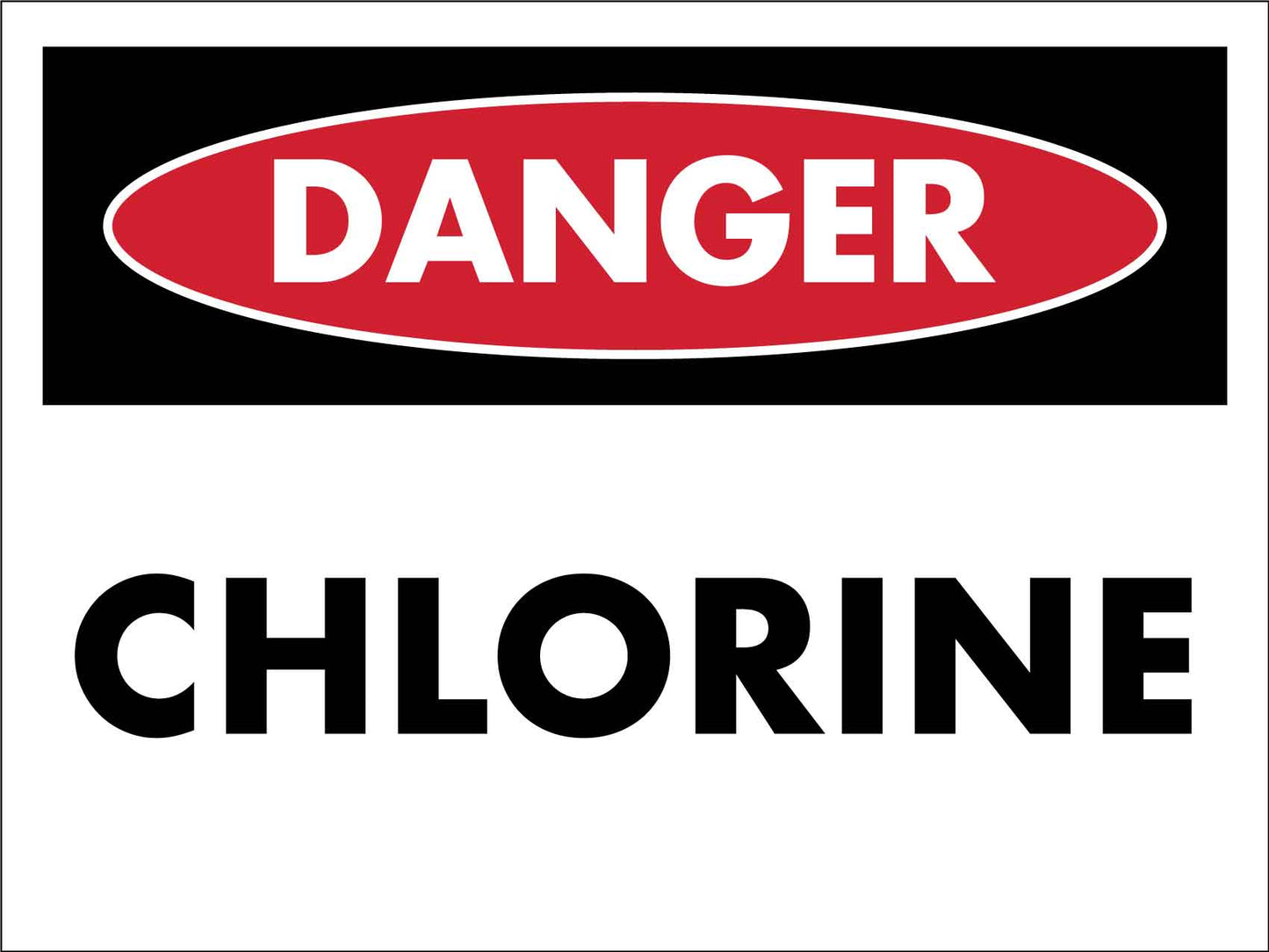 Danger Chlorine Sign