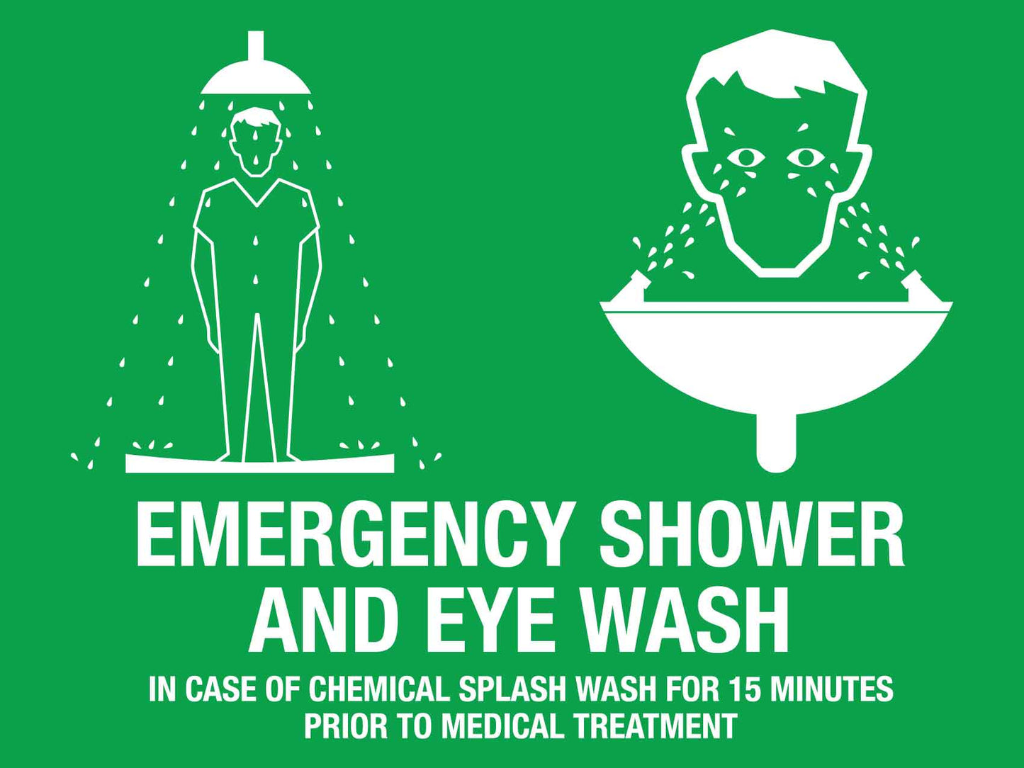 Emergency Shower and Eye Wash Sign