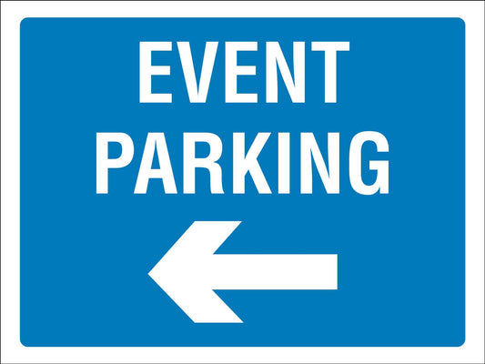 Event Parking Left Sign