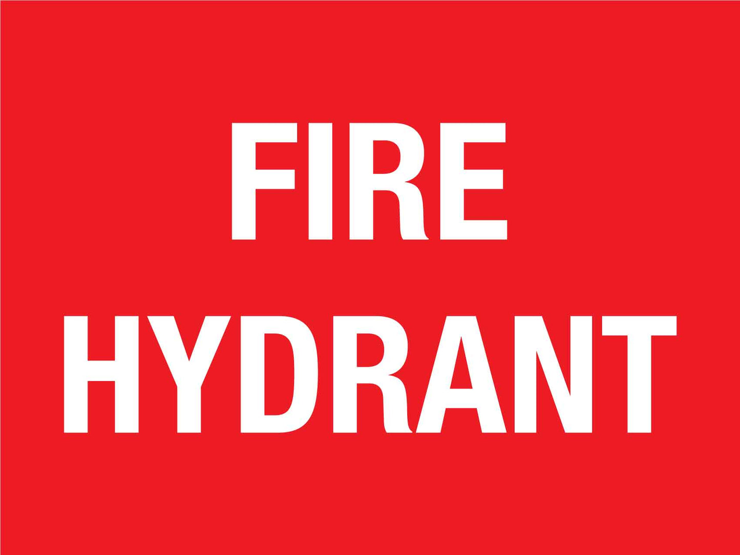 Fire Hydrant Sign