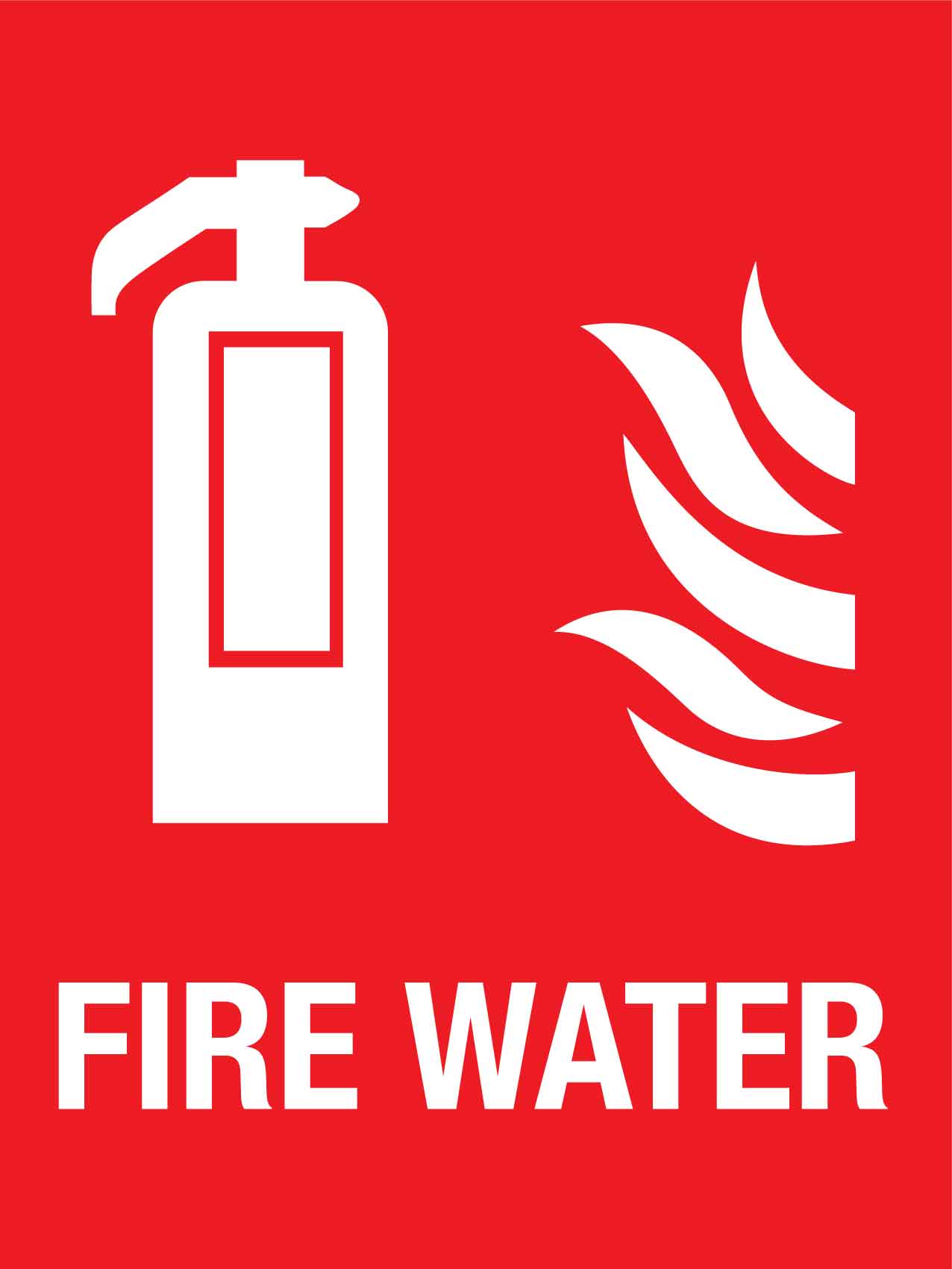 Fire Water Sign New Signs