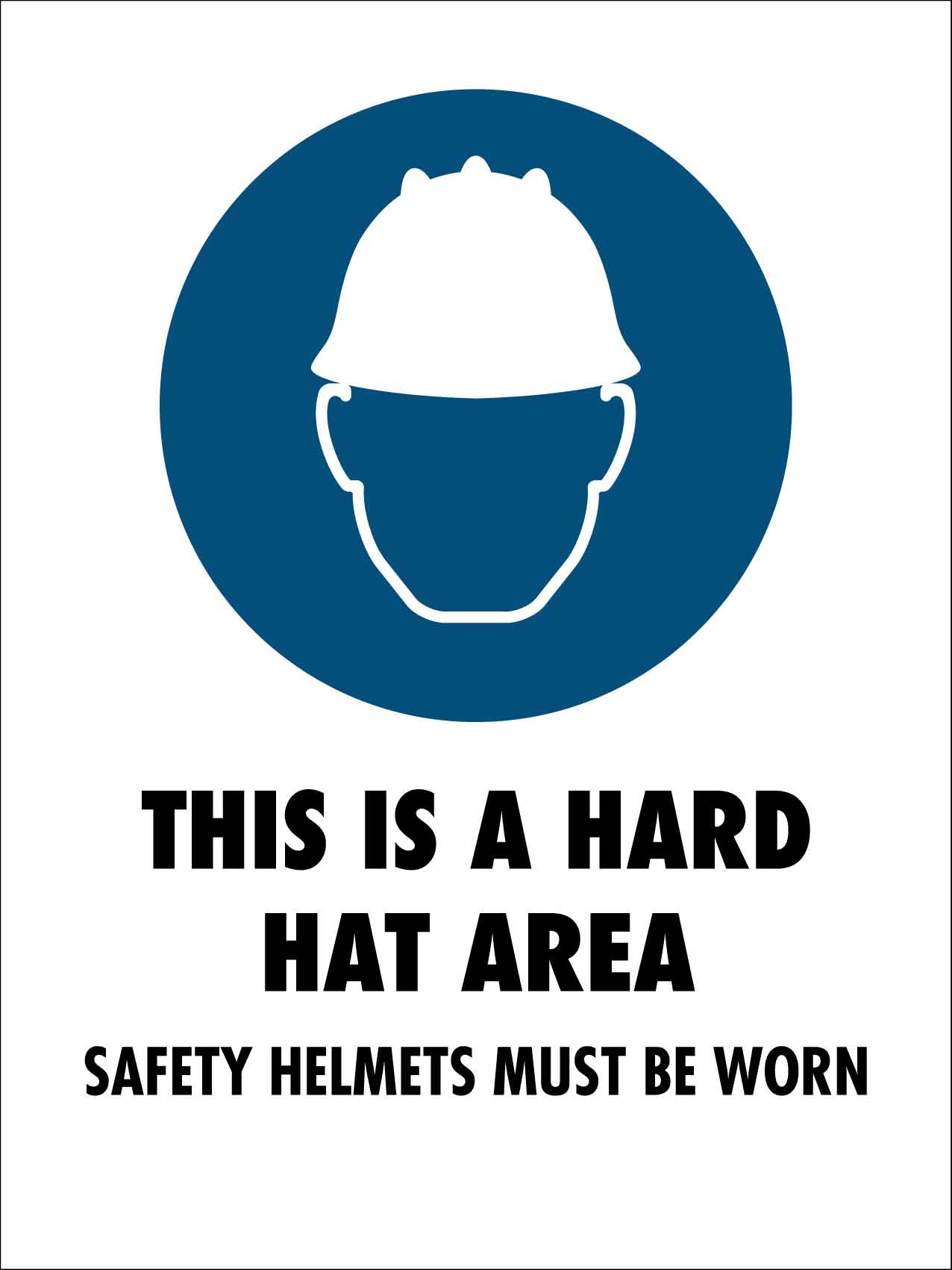 Hard Hat Area Sign