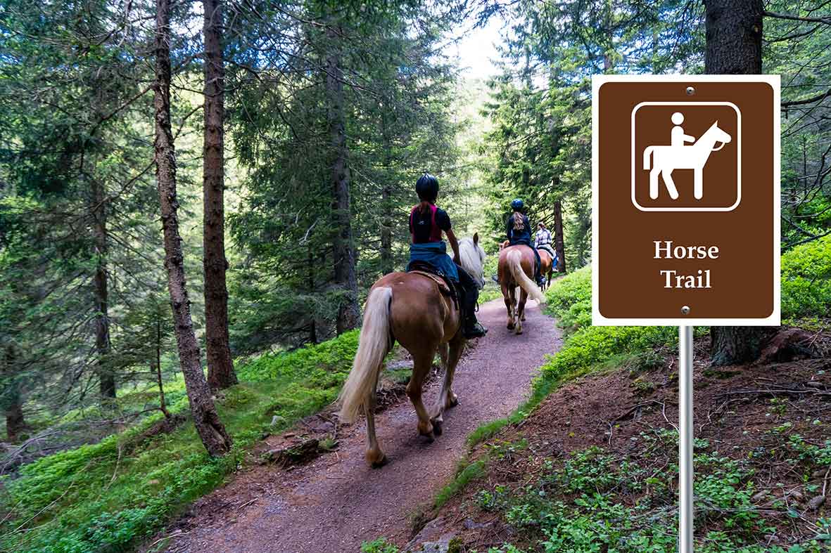 Horse Trail Campground Sign