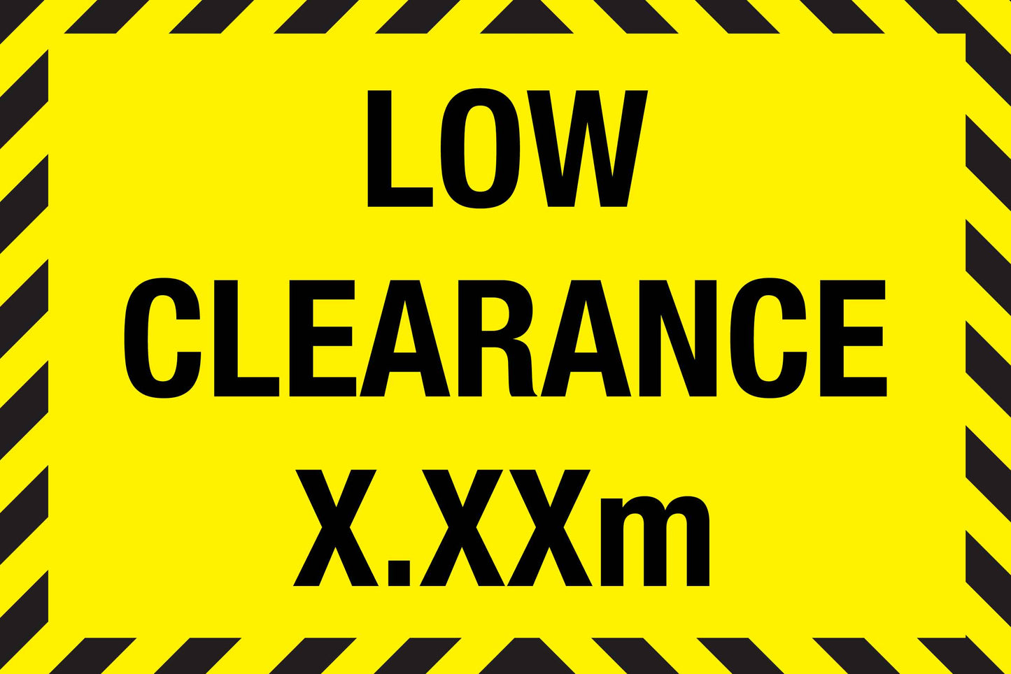 Low Clearance Sign